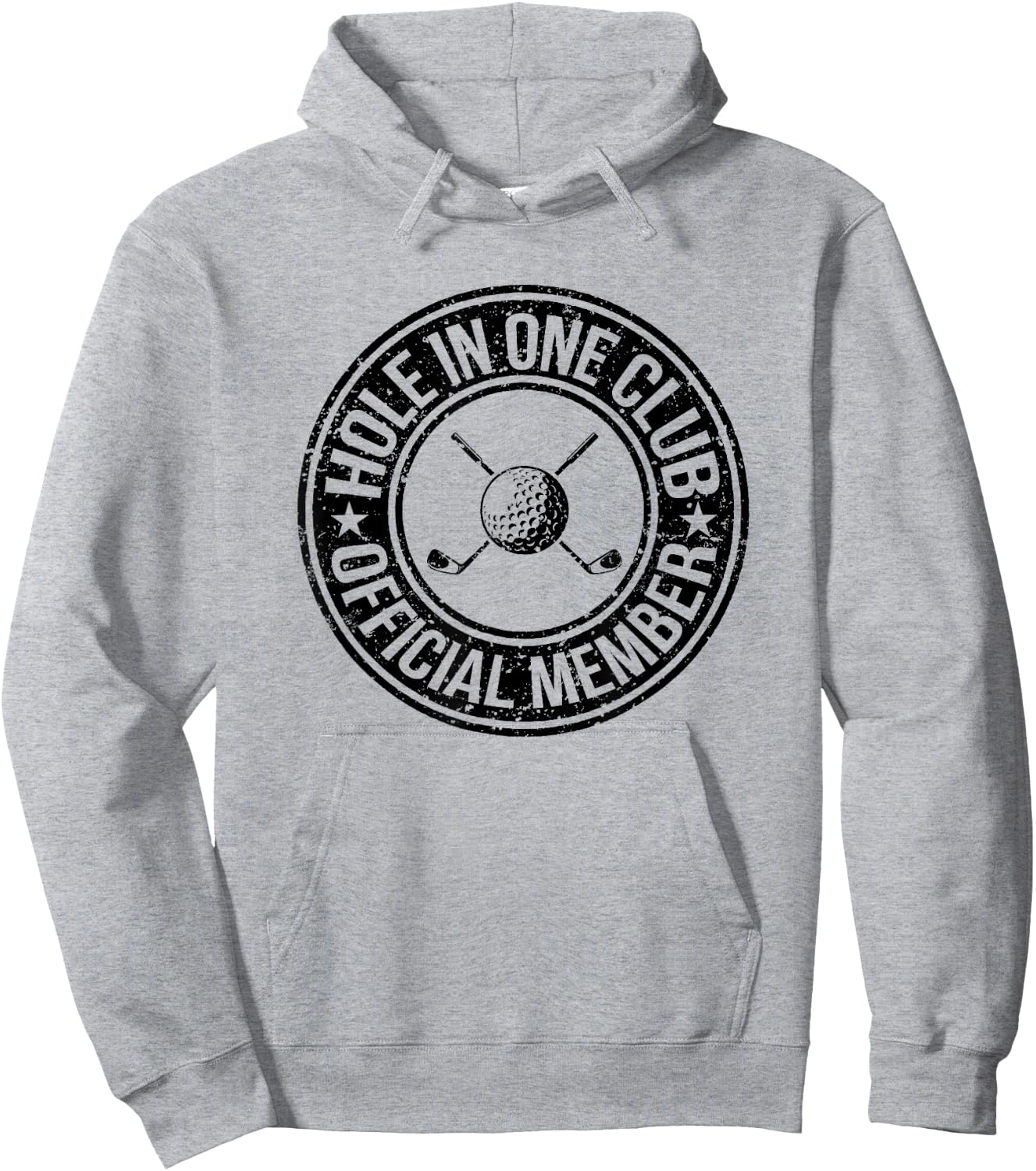 Funny Hole In One Golf Dad & Cart Golfer Hoodie - Hoodie | Ash