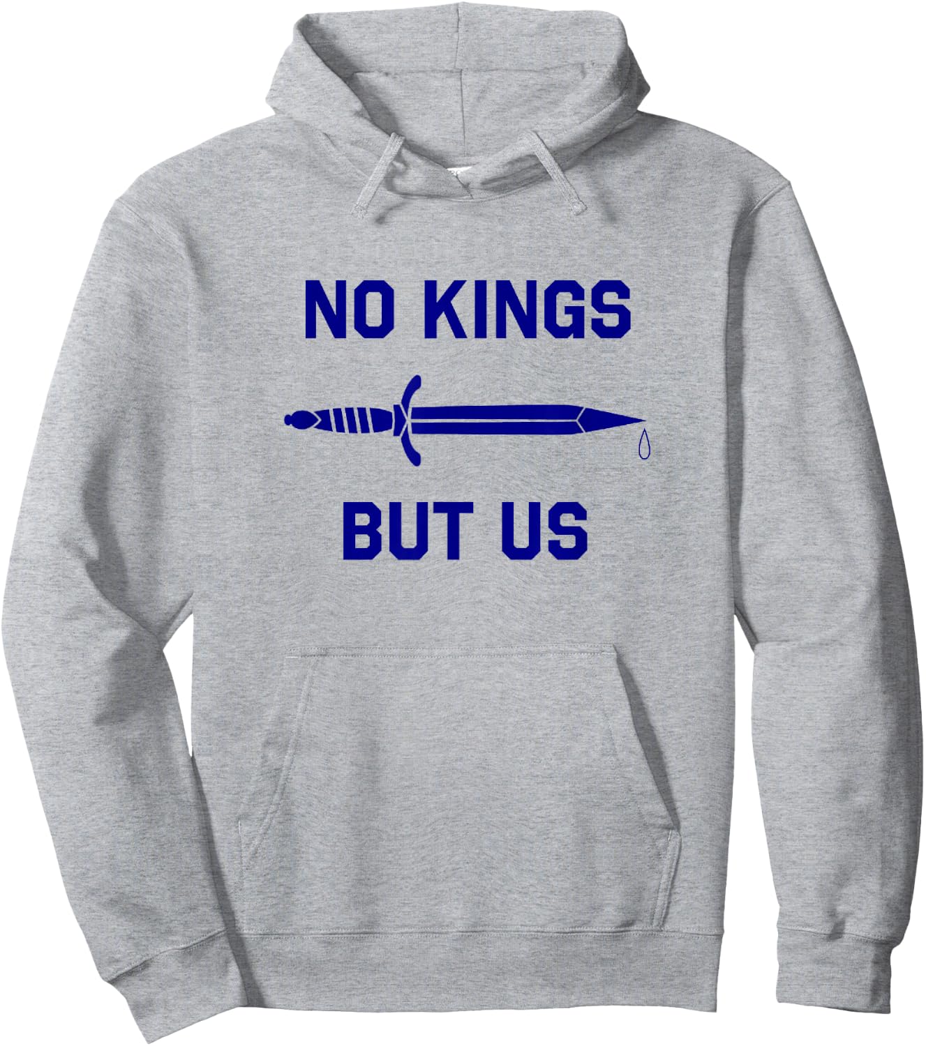 No Kings But Us Flag American Independence Hoodie - Hoodie | Ash