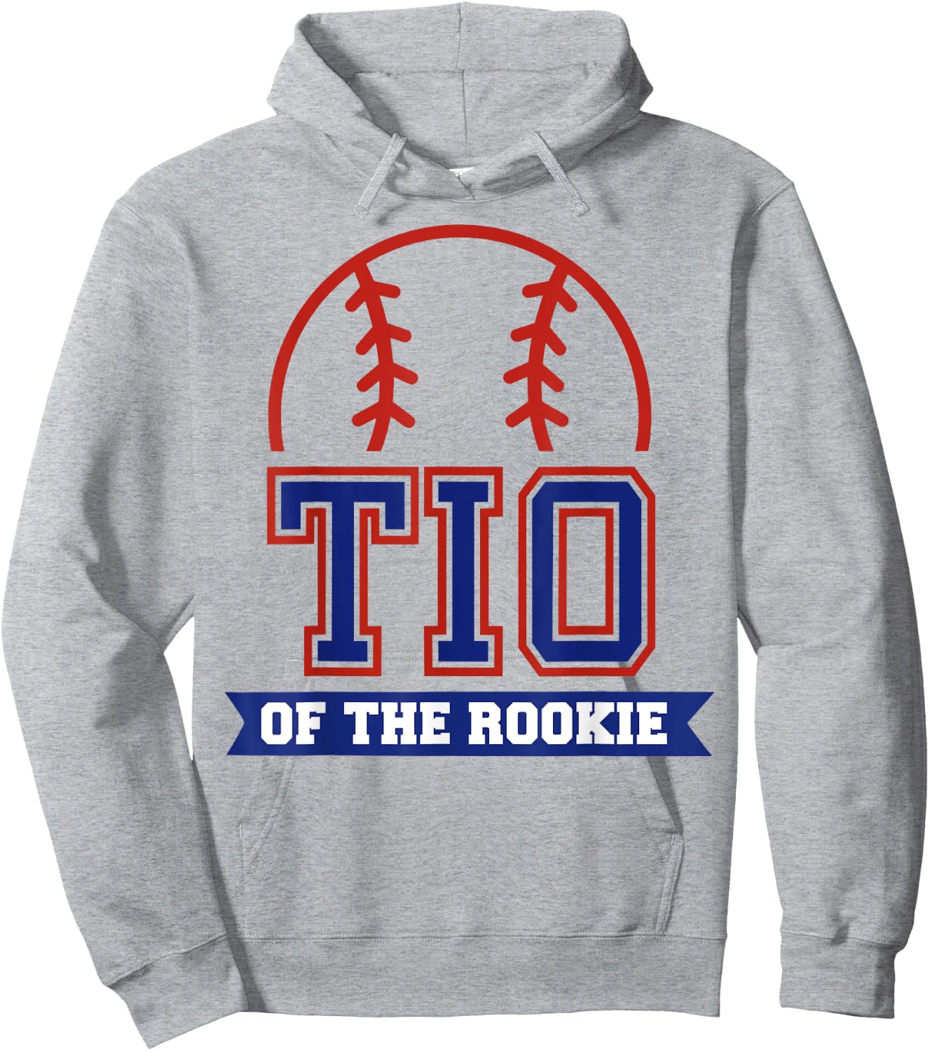 Tio of Rookie 1st Birthday Baseball Theme Matching Party Hoodie - Hoodie | Ash