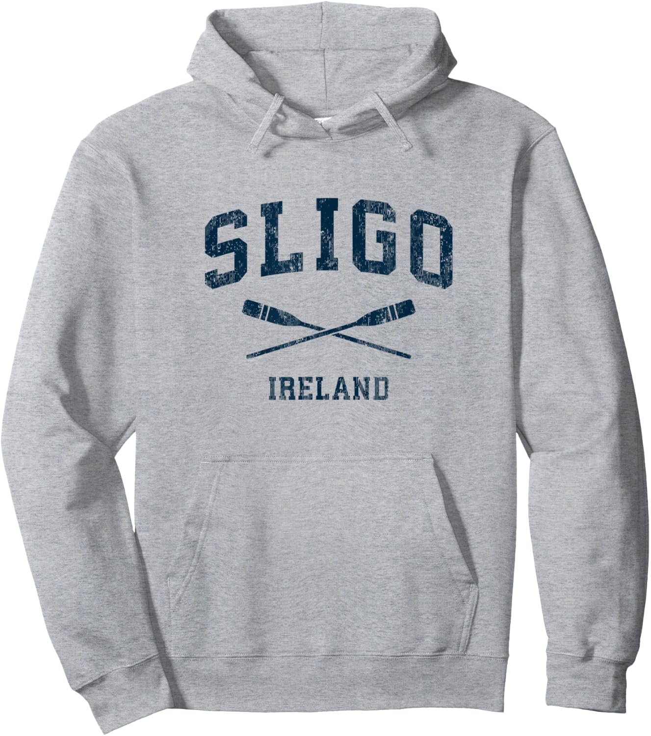 Sligo Ireland Vintage Nautical Paddles Sports Oars Hoodie - Hoodie | Ash