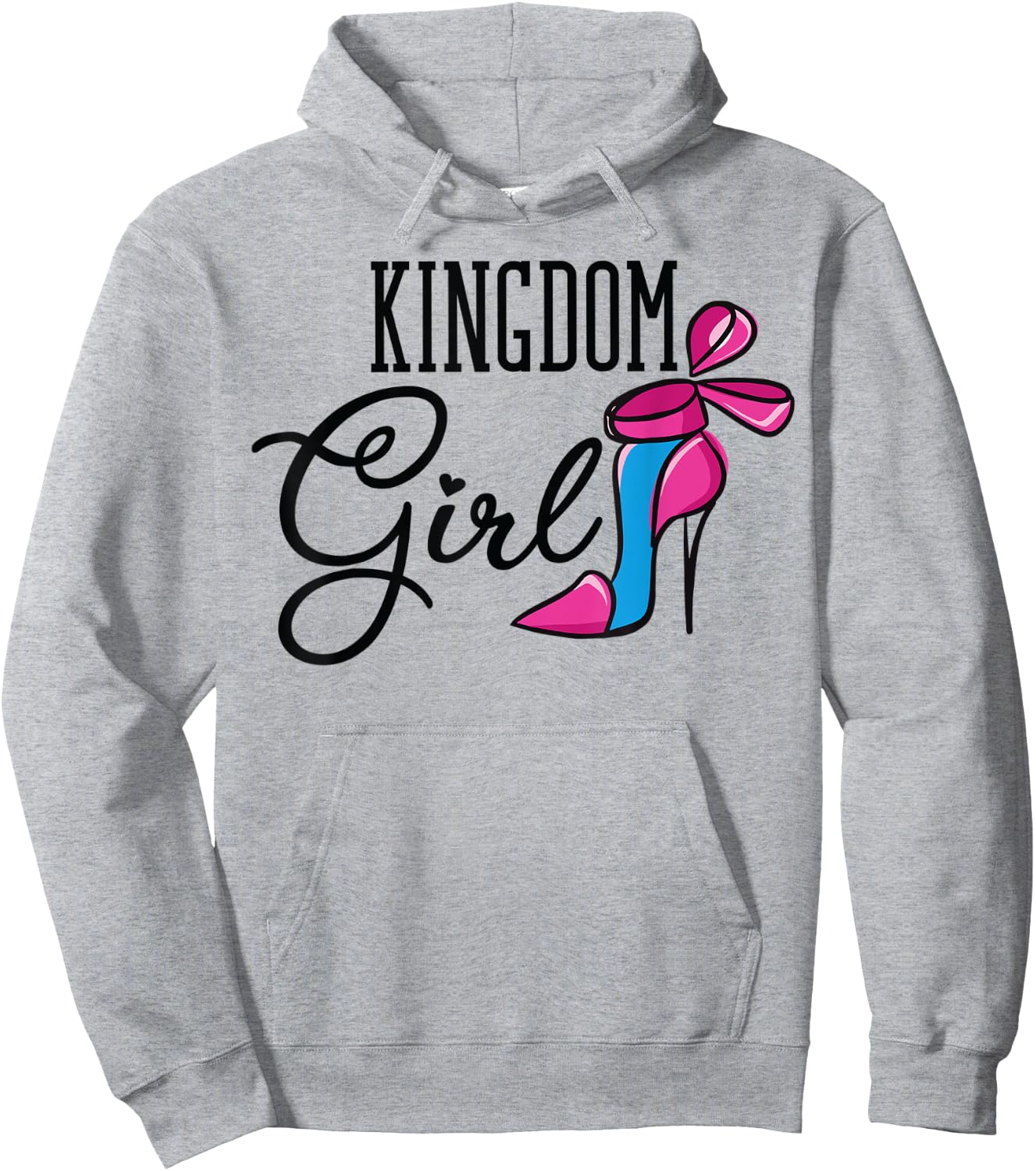 Kingdom Girl with High Heels Hoodie - Hoodie | Ash