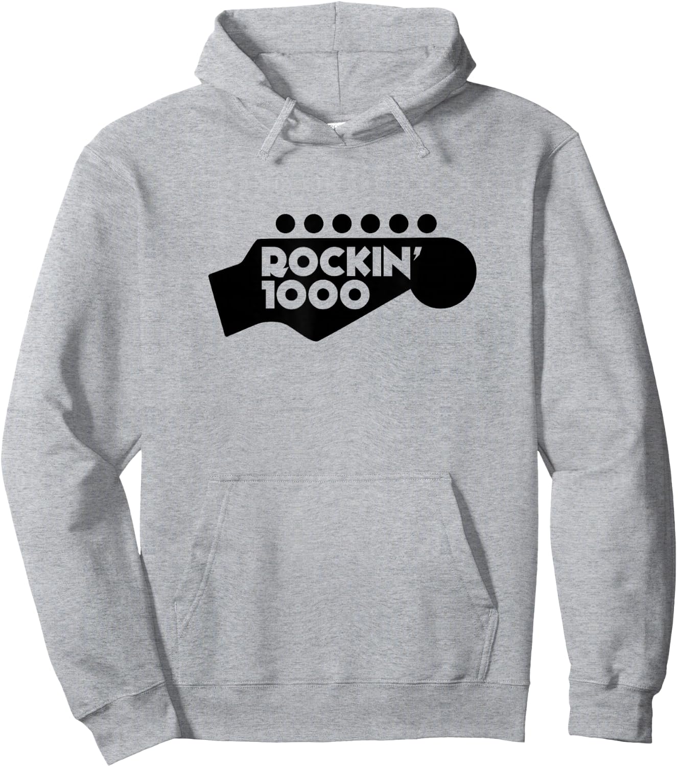 Rockin'1000 Logo with headstock black Hoodie - Hoodie | Ash