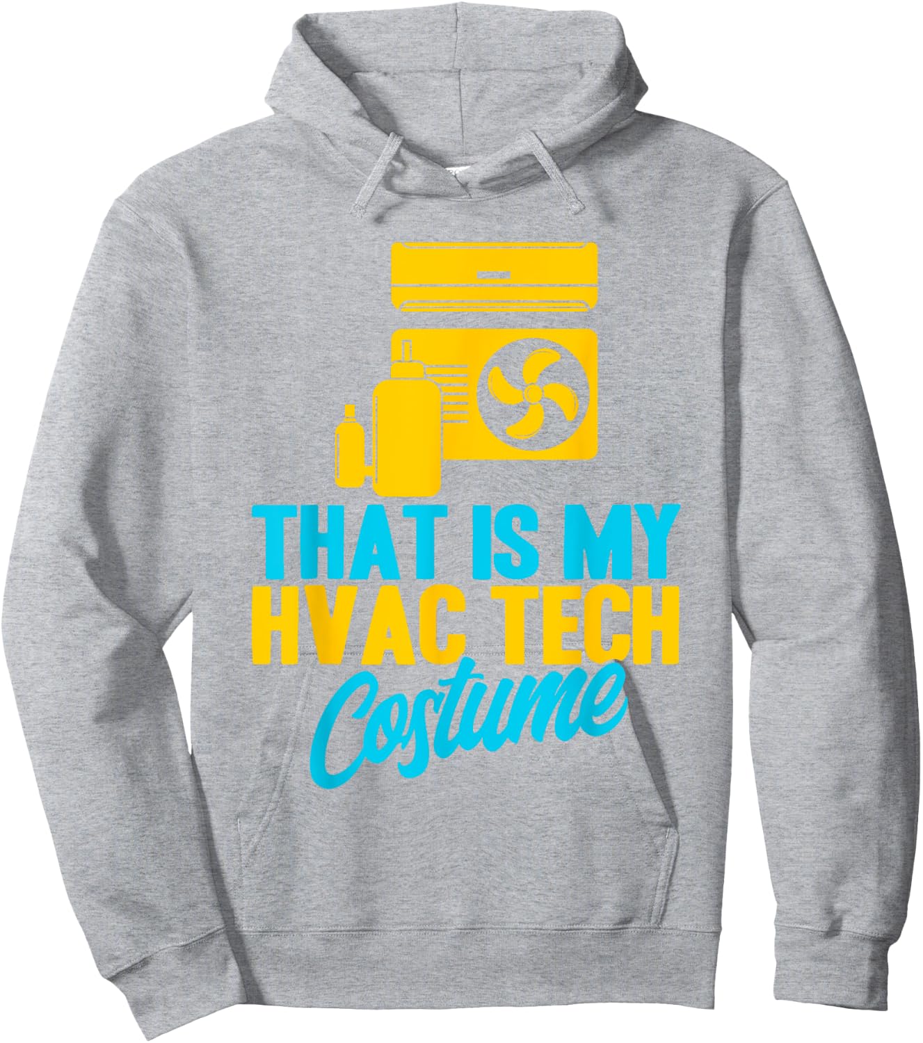 HVAC Technician Vintage HVAC Tech My HVAC Tech Costume Hoodie - Hoodie | Ash