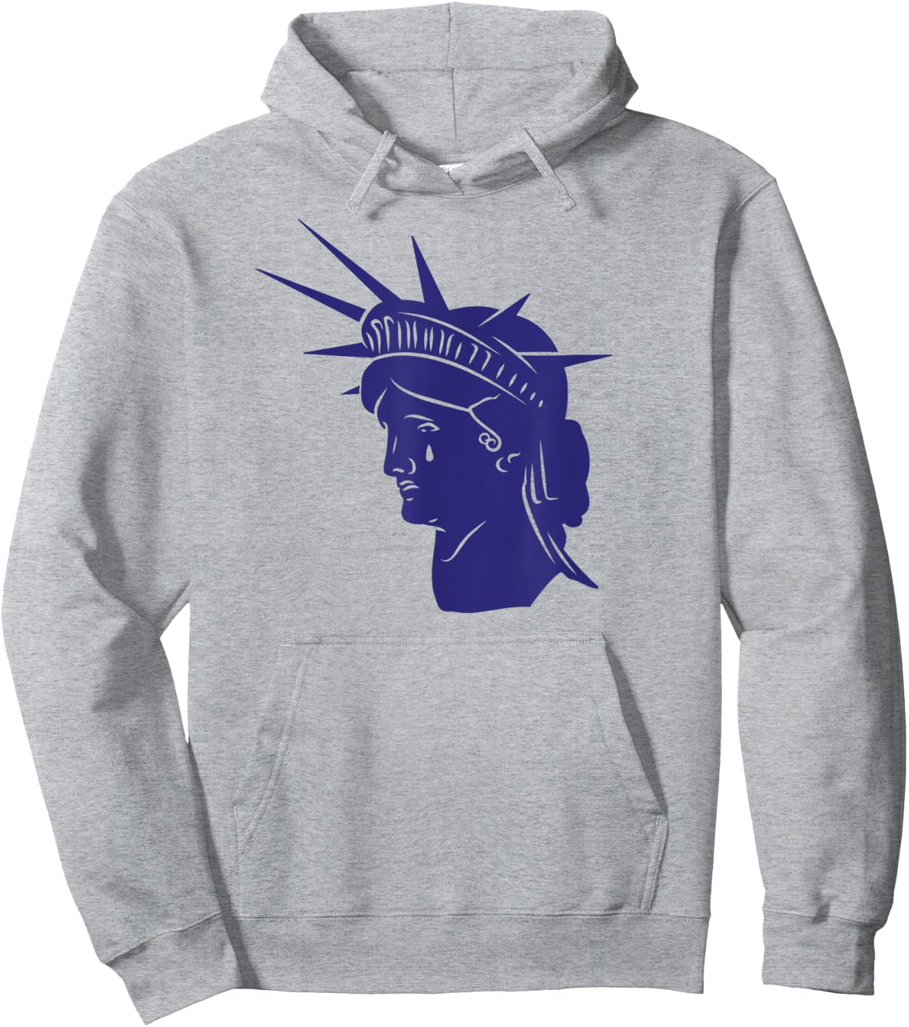 JULY 4th CANCELLED Statue of Liberty Crying Tears Roe Meme Hoodie - Hoodie | Ash