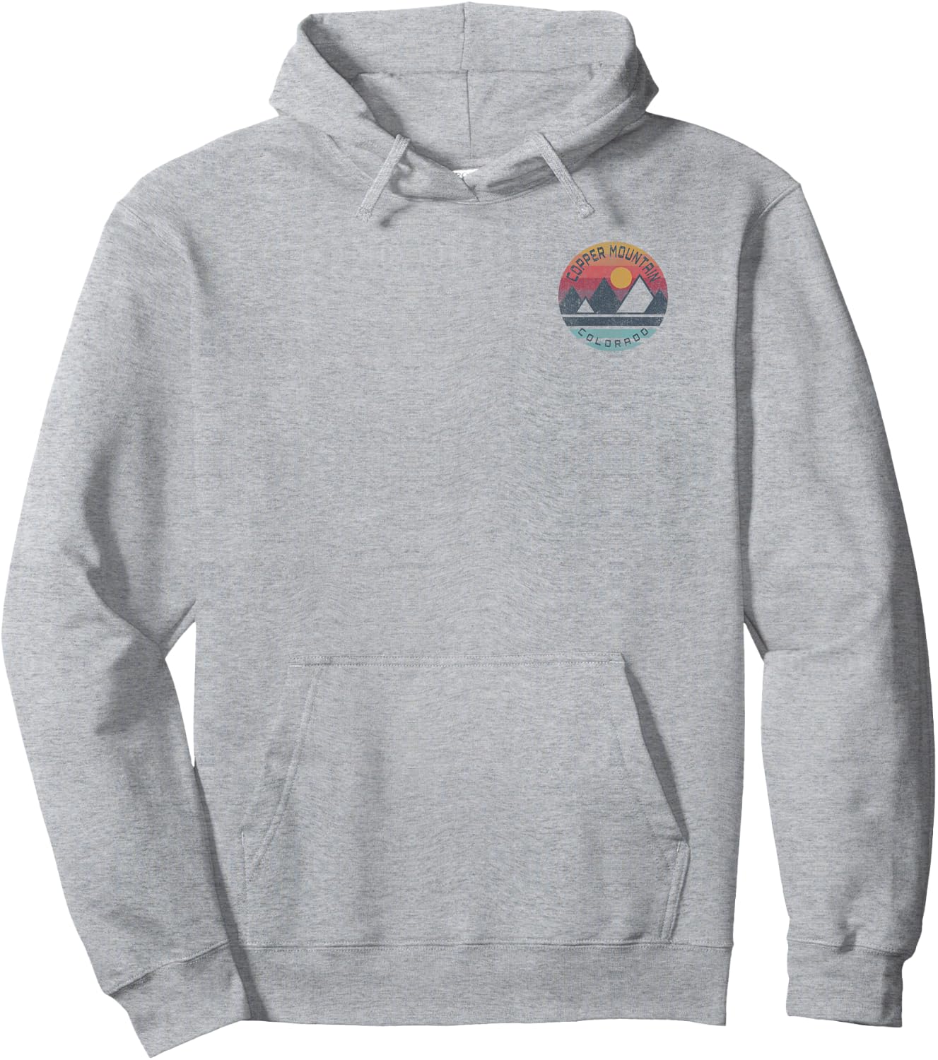Copper Mountain, Colorado Mountain Graphic Hoodie - Hoodie | Ash