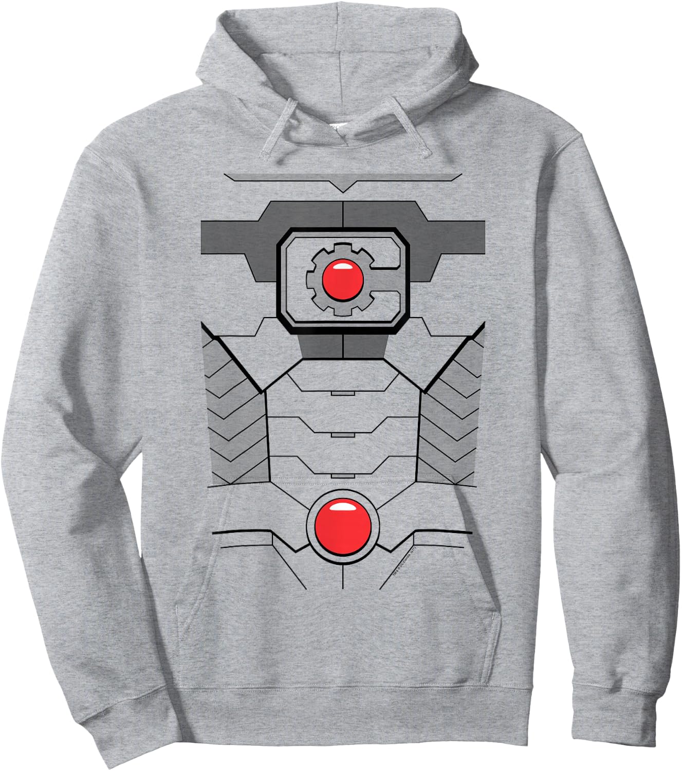Justice League Cyborg Uniform Halloween Costume Hoodie - Hoodie | Ash