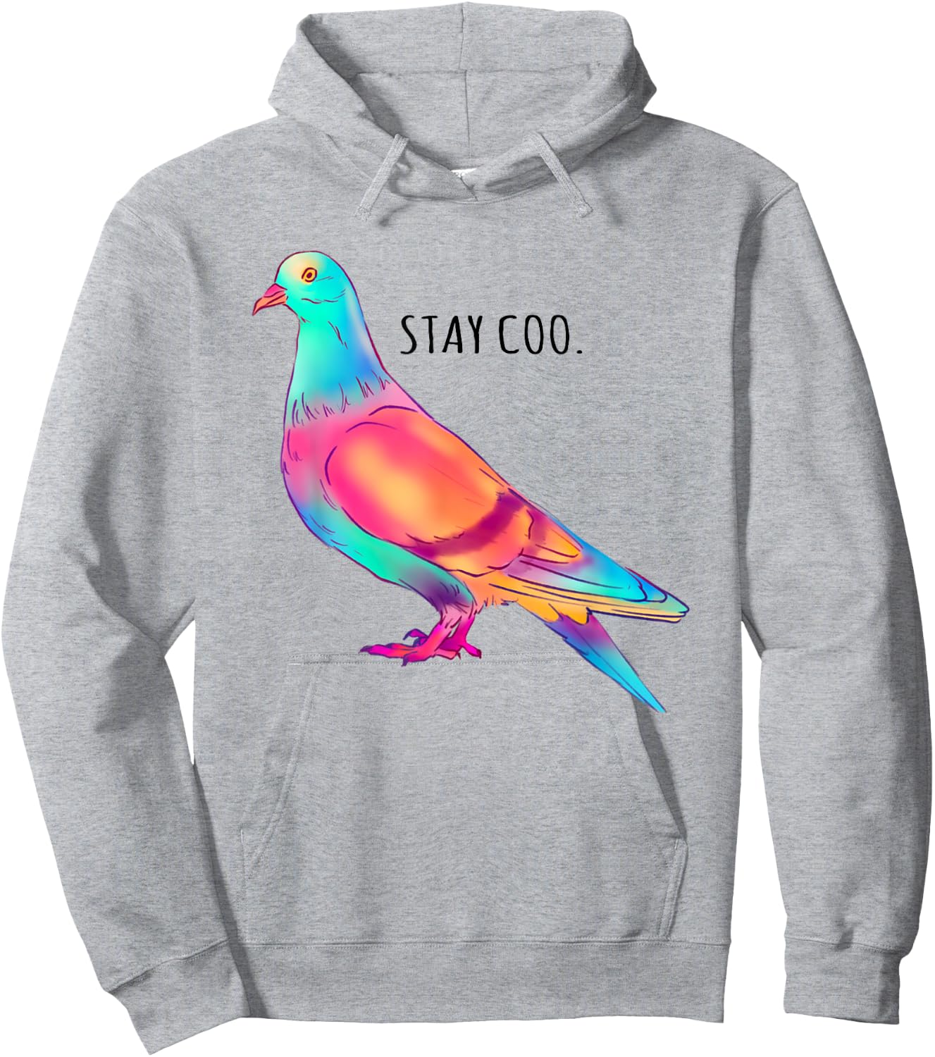Stay Coo Pigeon Cool Bird Lovers Funny Bird Meme Saying Hoodie - Hoodie | Ash