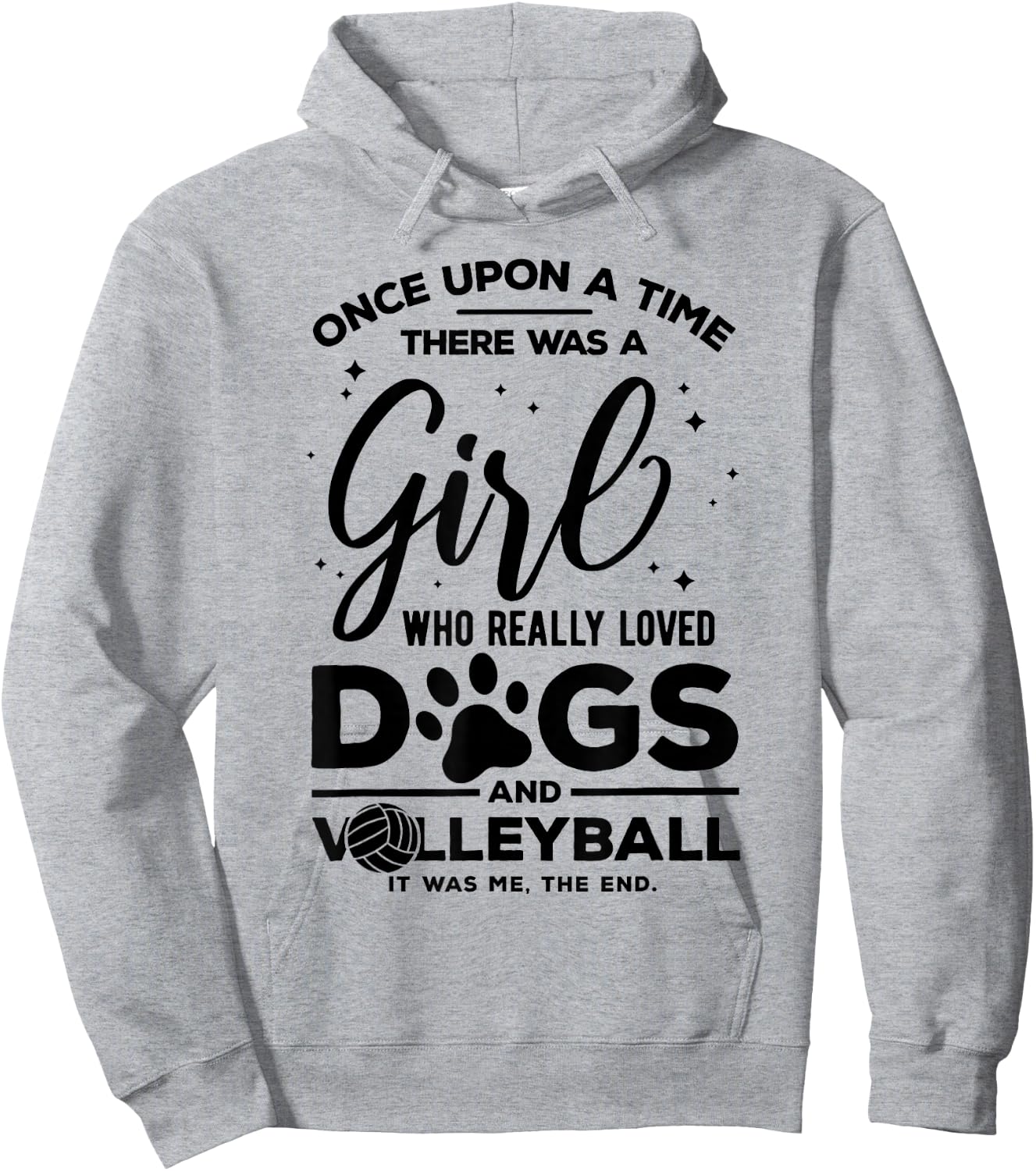 Funny Volleyball Joke for Teen Girls Who loves dogs Hoodie - Hoodie | Ash