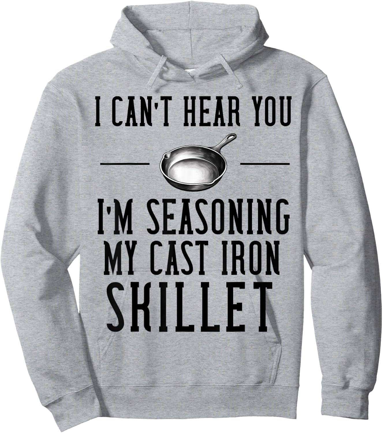 Cast Iron Pan Lover Frying Skillet Funny Cooking Chef Hoodie - Hoodie | Ash