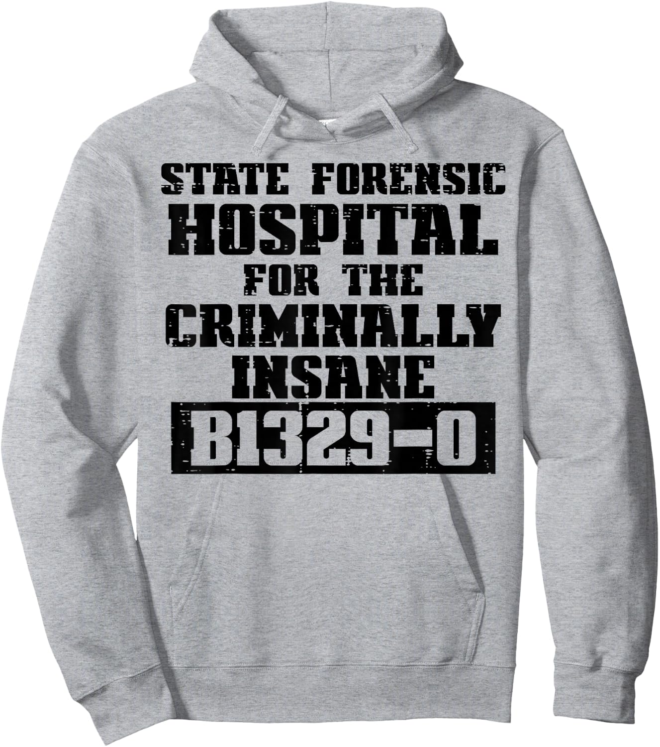 Criminally Insane Jail Inmate Prisoner Fun Halloween Costume Hoodie - Hoodie | Ash