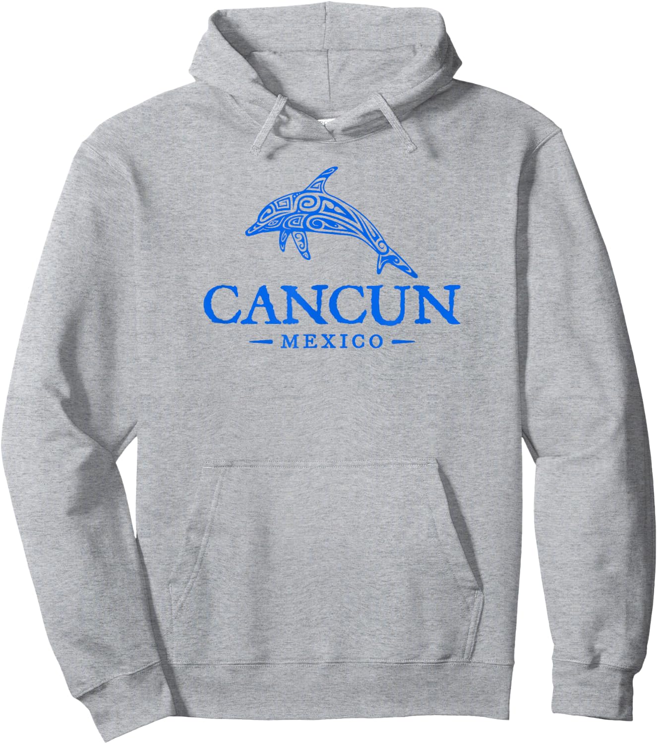 Cancun Mexico Dolphin Boys Girls Vacation Souvenir Hoodie - Hoodie | Ash