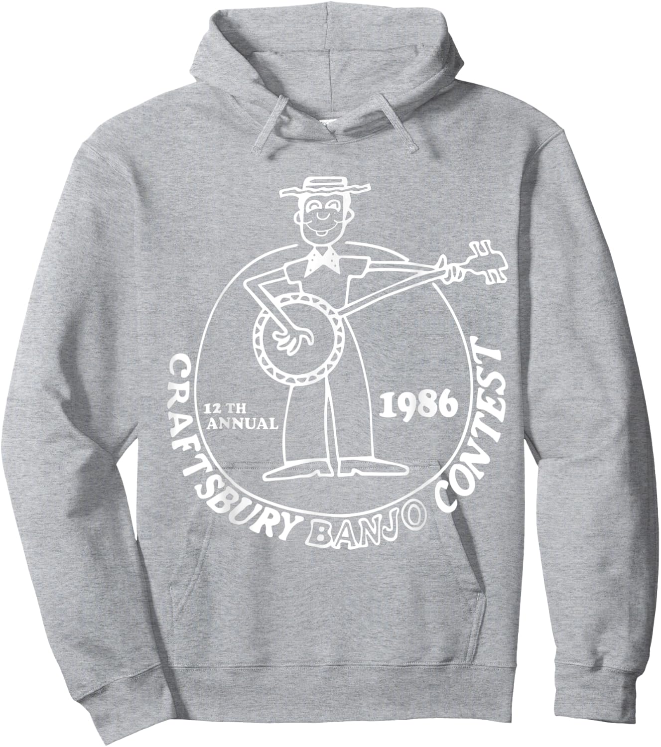 Craftsbury Banjo Contest 1986 Gift Ideas from the 80s Hoodie - Hoodie | Ash
