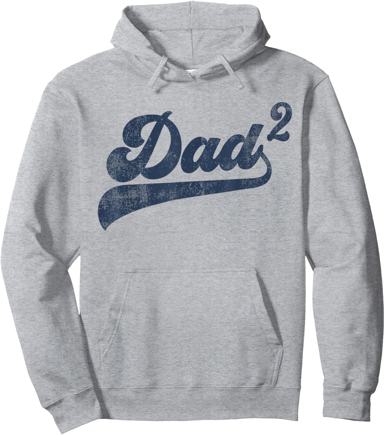 Dad2 Dad Squared Gifts Father Of Two Daddy 2 Second Time Dad Hoodie - Hoodie | Ash