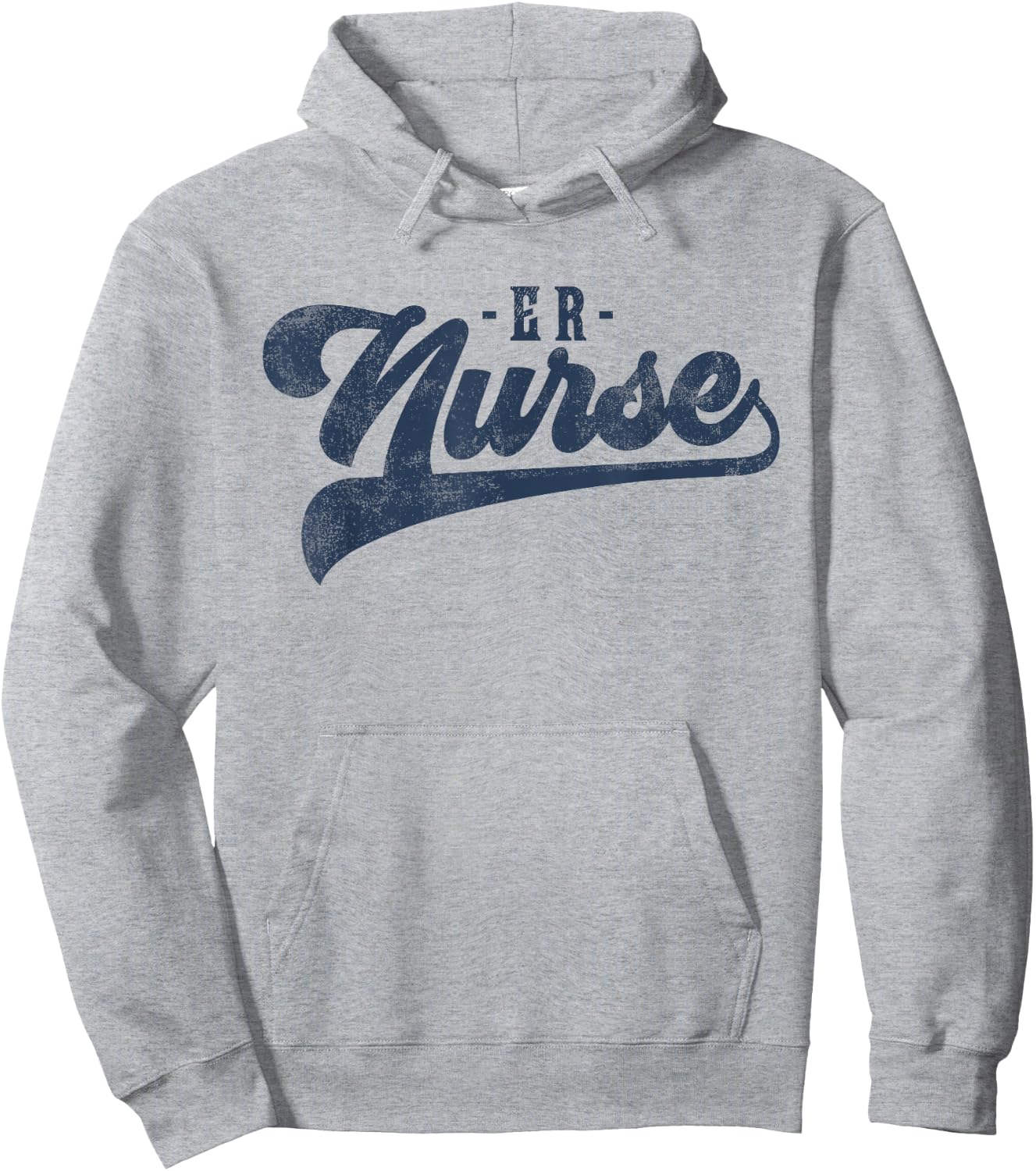 ER Nurse Cute Vintage Graphic Emergency Room Nurse Hoodie - Hoodie | Ash