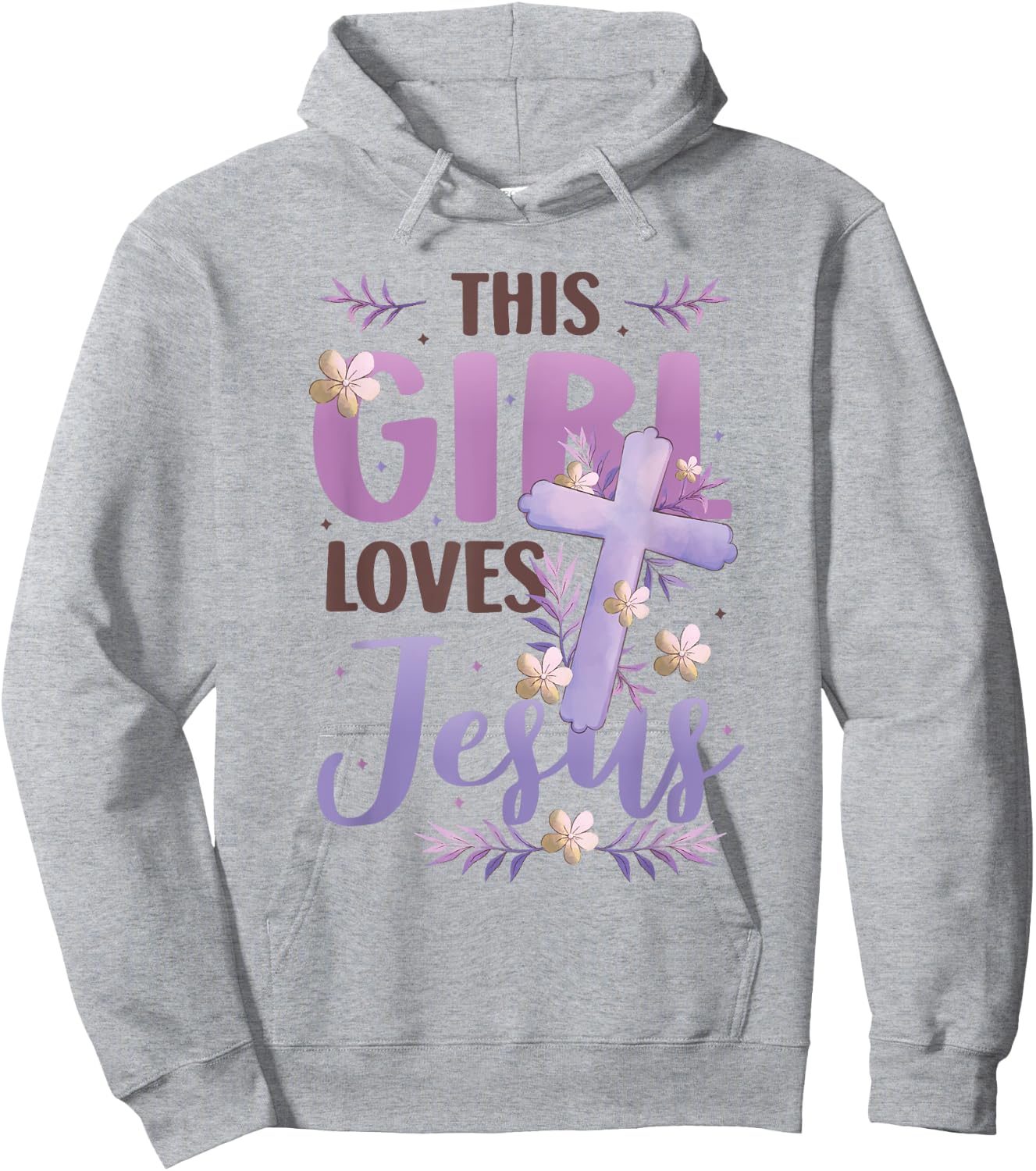 This Girl Loves Jesus Cute Christian Girl Jesus Hoodie - Hoodie | Ash