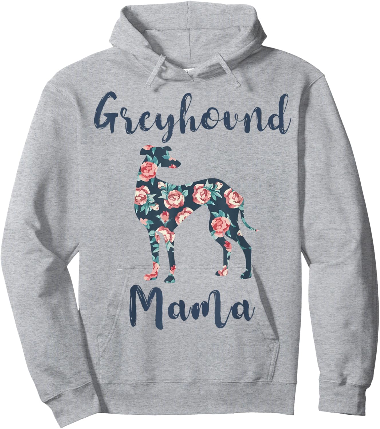 Greyhound Mom Shirt Women Greyhound Mama Dog Mother Day Gift Hoodie - Hoodie | Ash