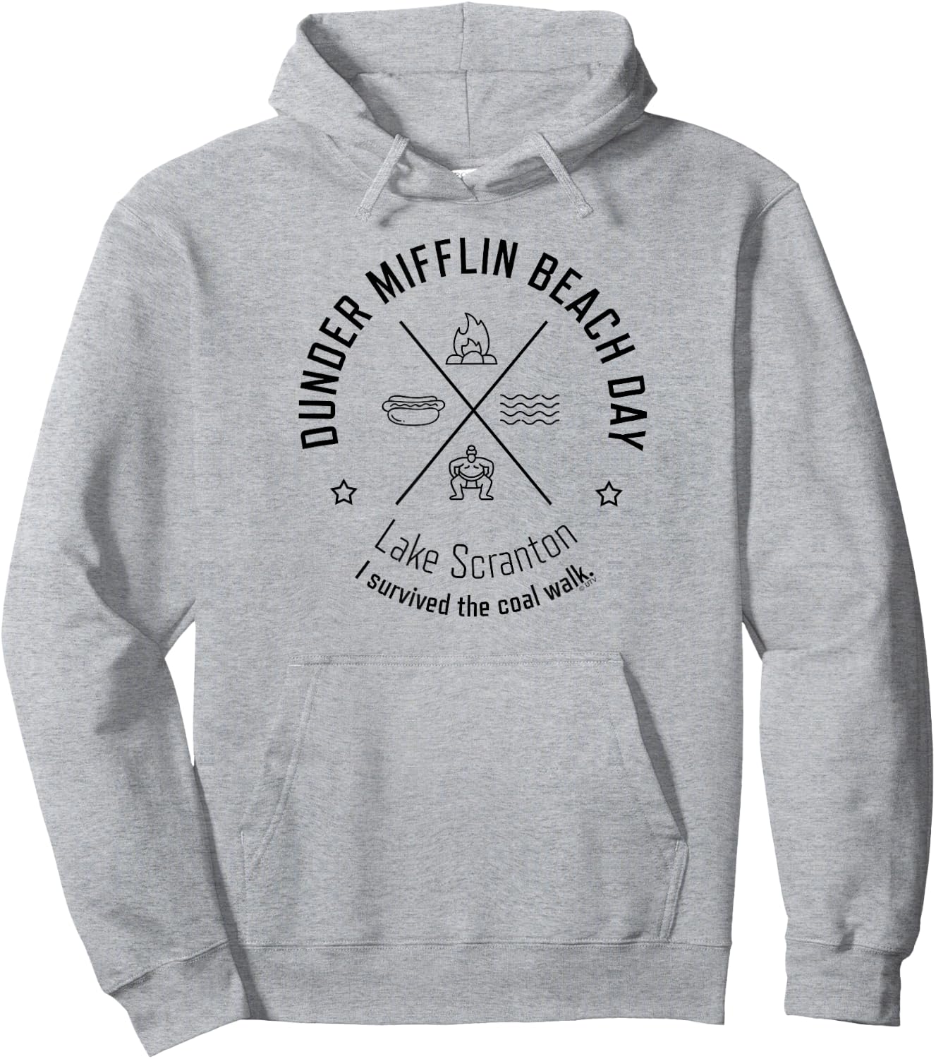 The Office Dunder Mifflin Beach Day Hoodie - Hoodie | Ash