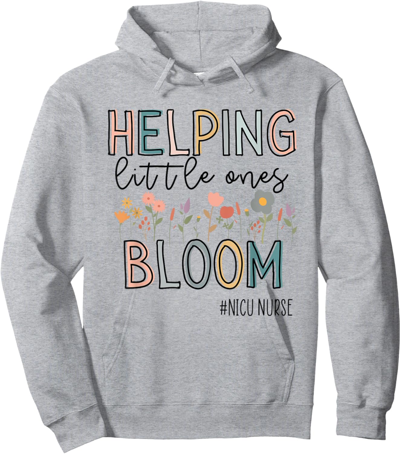 Groovy NICU Nurse ICU Neonatal Team Tiny Humans For Hoodie - Hoodie | Ash