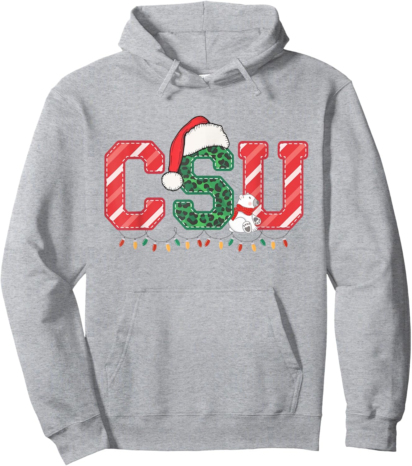 CSU Nurse Christmas Cardiac Service Unit Nurse RN CVICU Hoodie - Hoodie | Ash