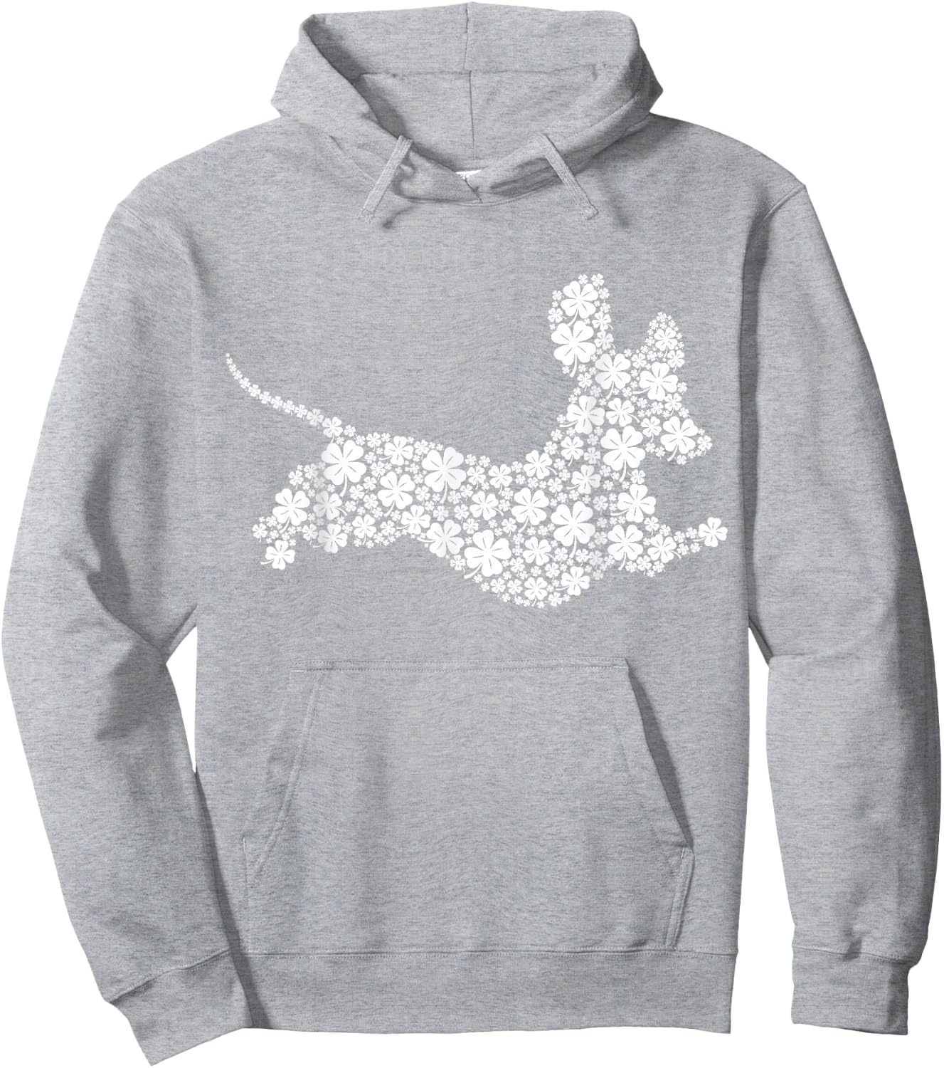 Dachshund St. Patrick's Day Wiener Dog Weiner Shamrock Hoodie - Hoodie | Ash