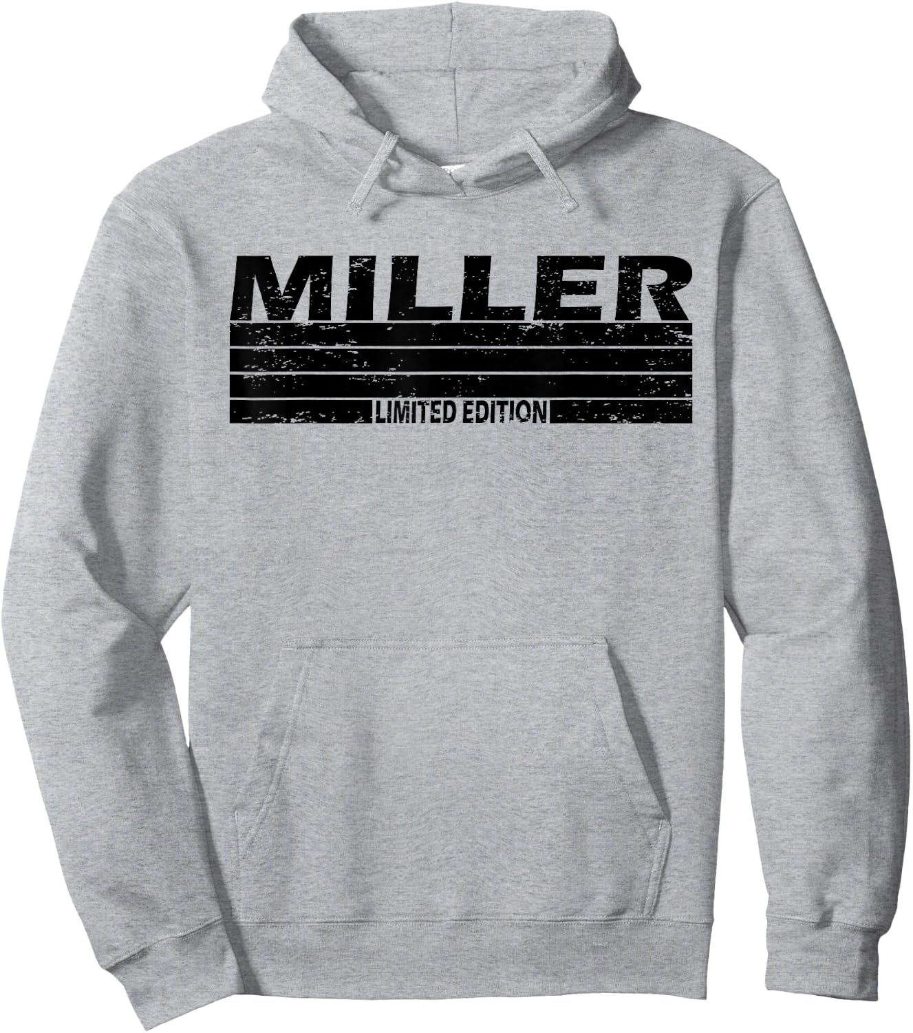 Miller Surname Limited Edition Retro Vintage Style Sunset Hoodie - Hoodie | Ash