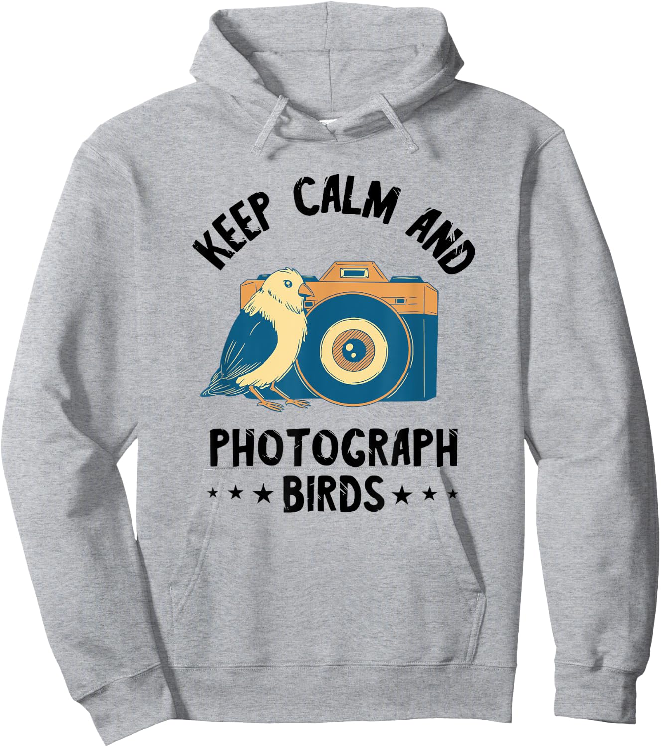 Photographer Keep Calm Birds Photo Photography Camera Hoodie - Hoodie | Ash