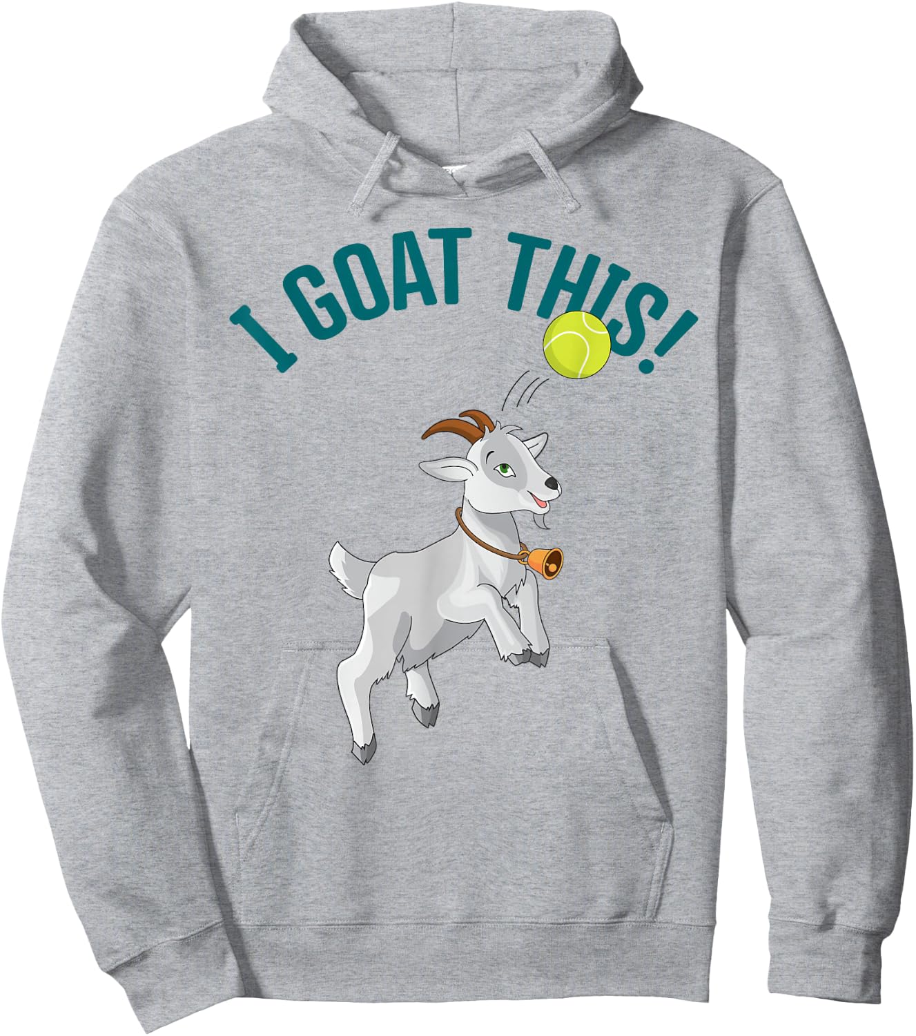 Funny Tennis I Goat this Ball Goat Lover & Tennis Player Hoodie - Hoodie | Ash