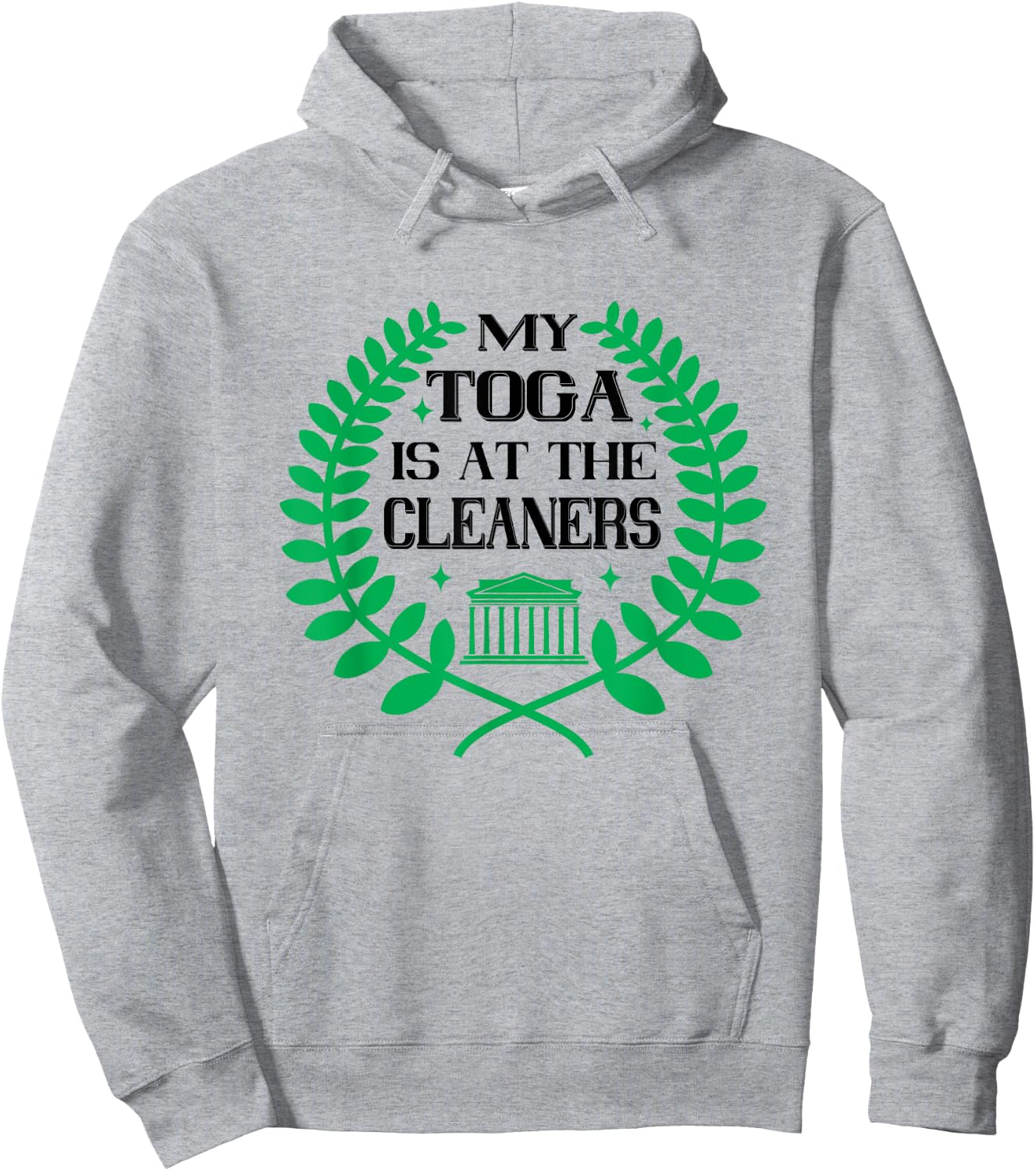 Funny Toga Party Greek Celebration College Frat Theme Toga Party - Blue, Small - Men's Classic Fit Short Sleeve - Party, Roman Festival, Greek Culture - Unique Graphic Design Hoodie - Hoodie | Ash