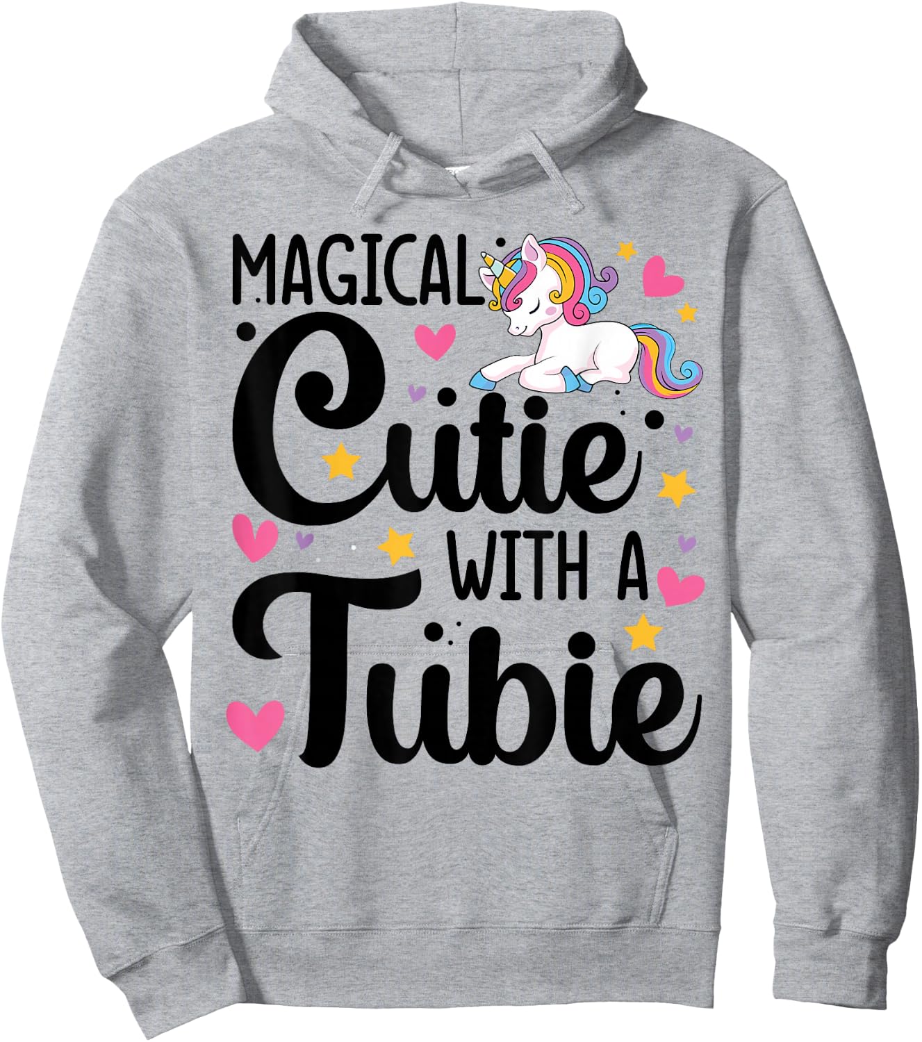 Feeding G Tube Covers for Girls Gtube Accessories for Babies Hoodie - Hoodie | Ash