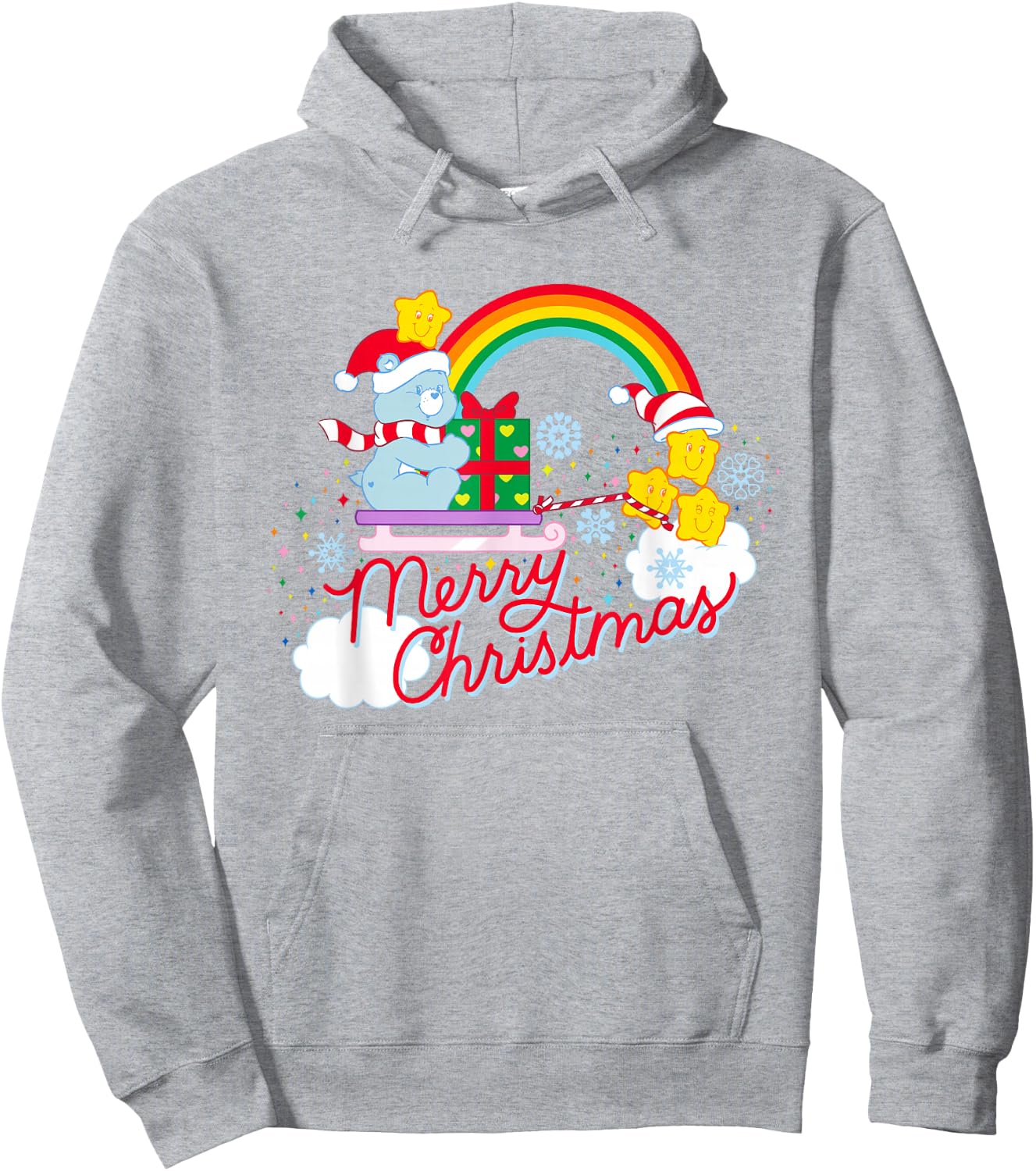 Care Bears Merry Christmas With Christmas Wishes Bear Hoodie - Hoodie | Ash