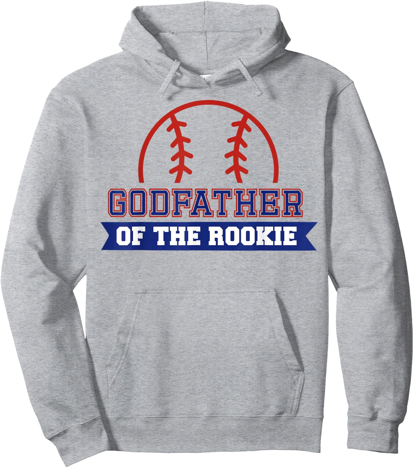 Godfather of Rookie 1st Birthday Baseball Theme Matching Hoodie - Hoodie | Ash