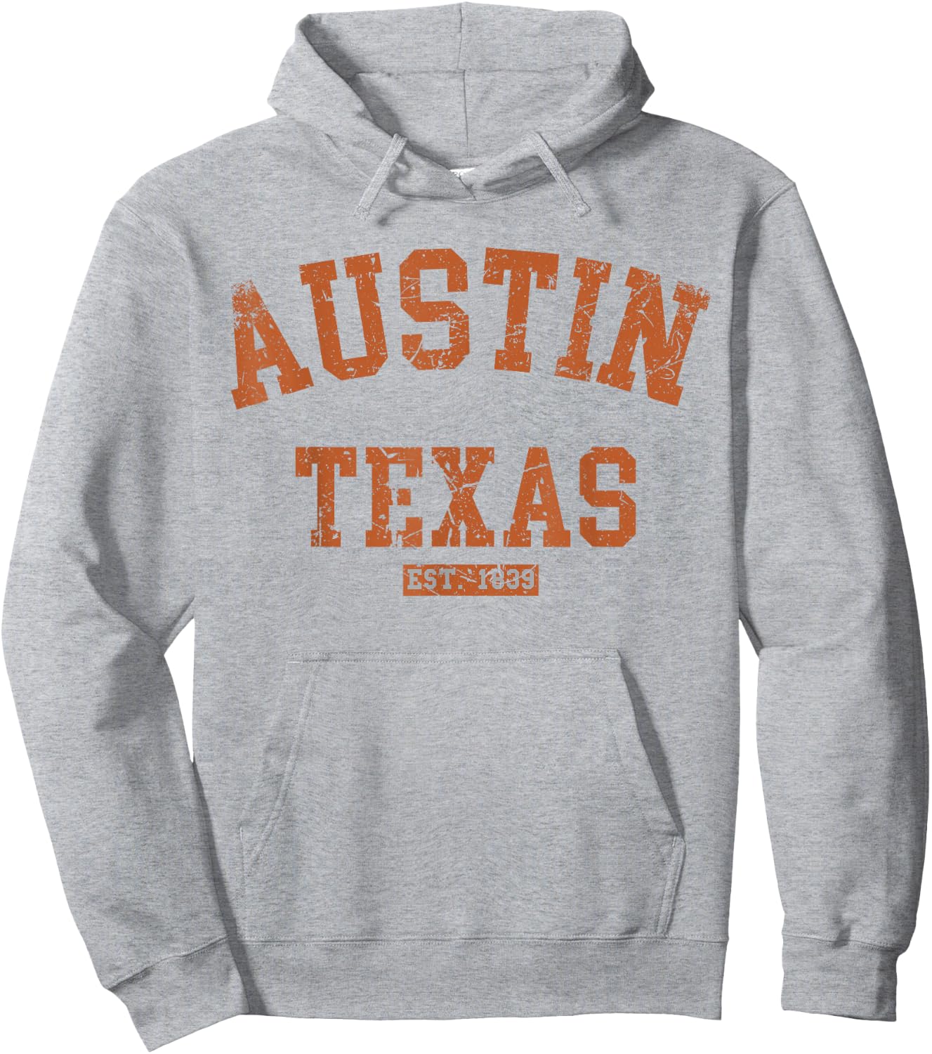 Vintage Austin Texas Athletic TX Sports Design Hoodie - Hoodie | Ash