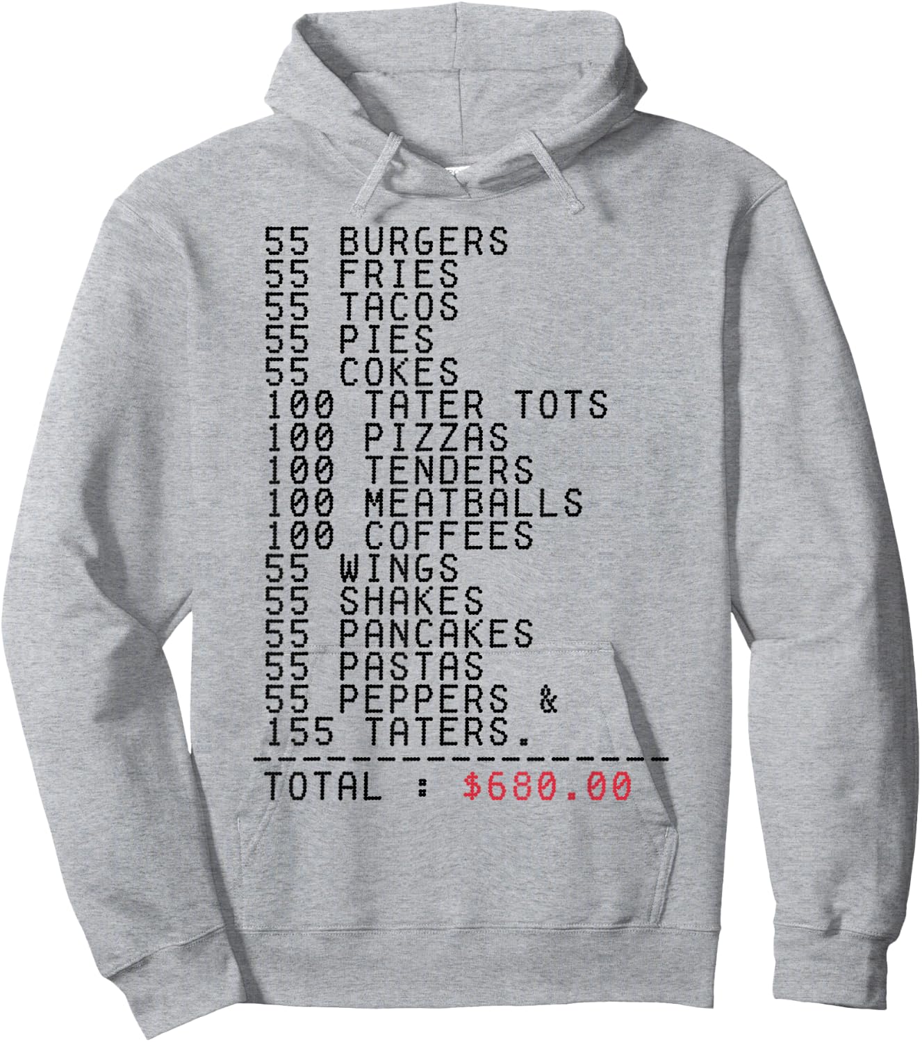 55 Burgers 55 Fries I Think You Should Leave Funny Hoodie - Hoodie | Ash