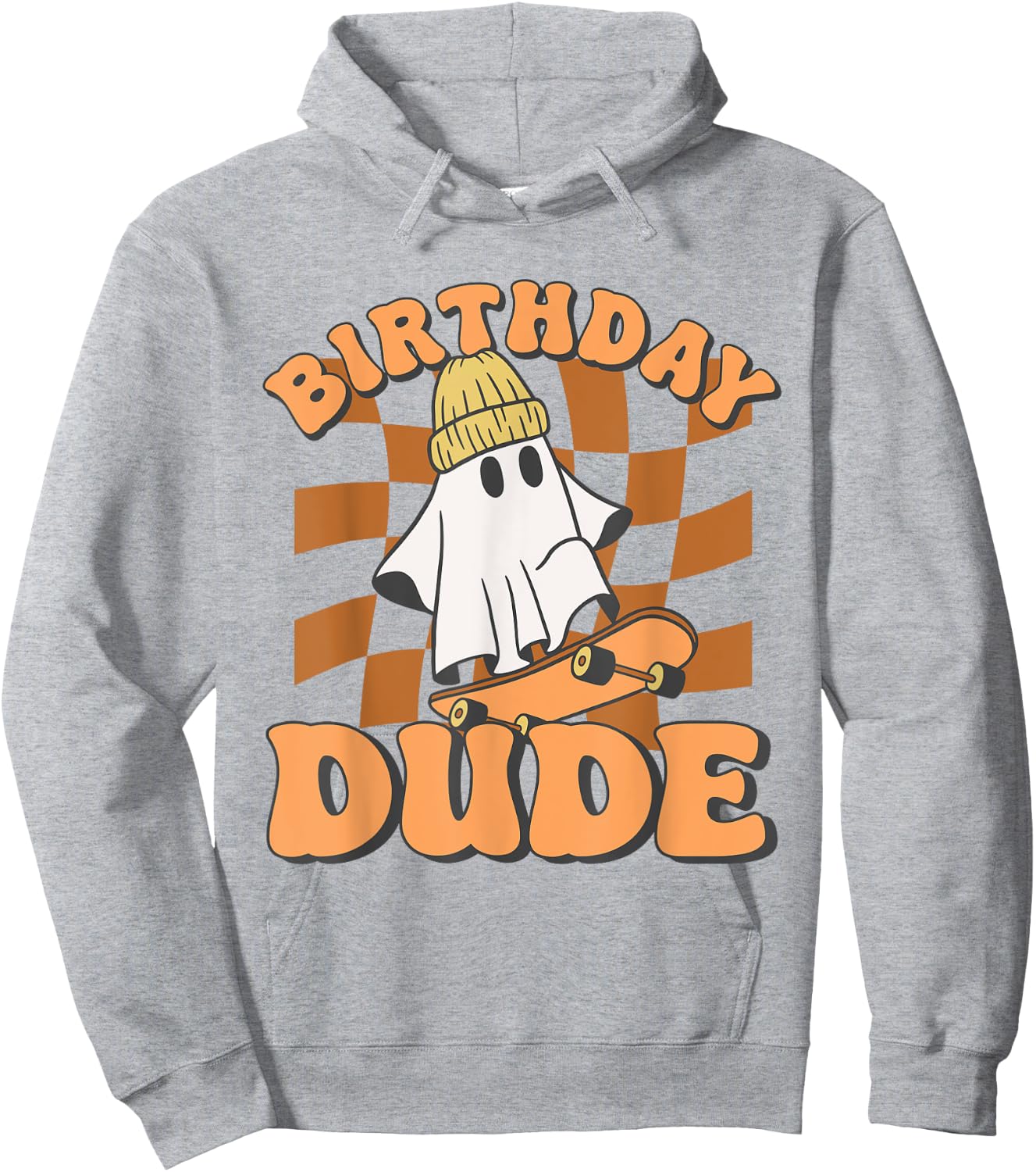 Halloween Ghost October Birthday For Boys Birthday Dude Hoodie - Hoodie | Ash