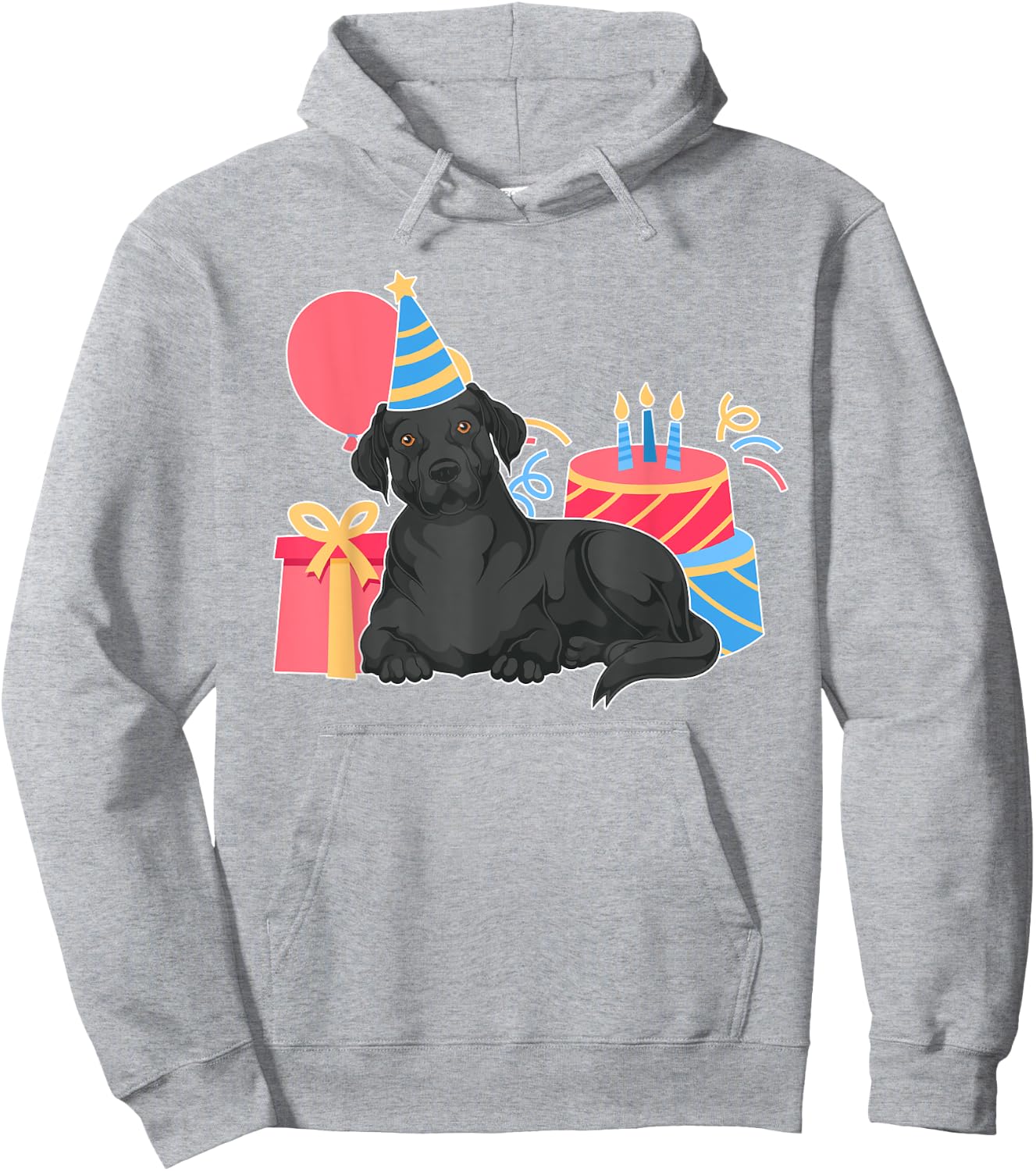 Black Labrador Lover Dog Owner Kids Birthday Party Black Lab Hoodie - Hoodie | Ash