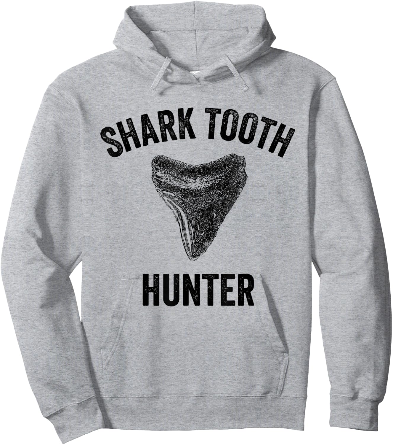 Shark Tooth Hunter Megalodon Fossilized Sharks Teeth Crafts Hoodie - Hoodie | Ash