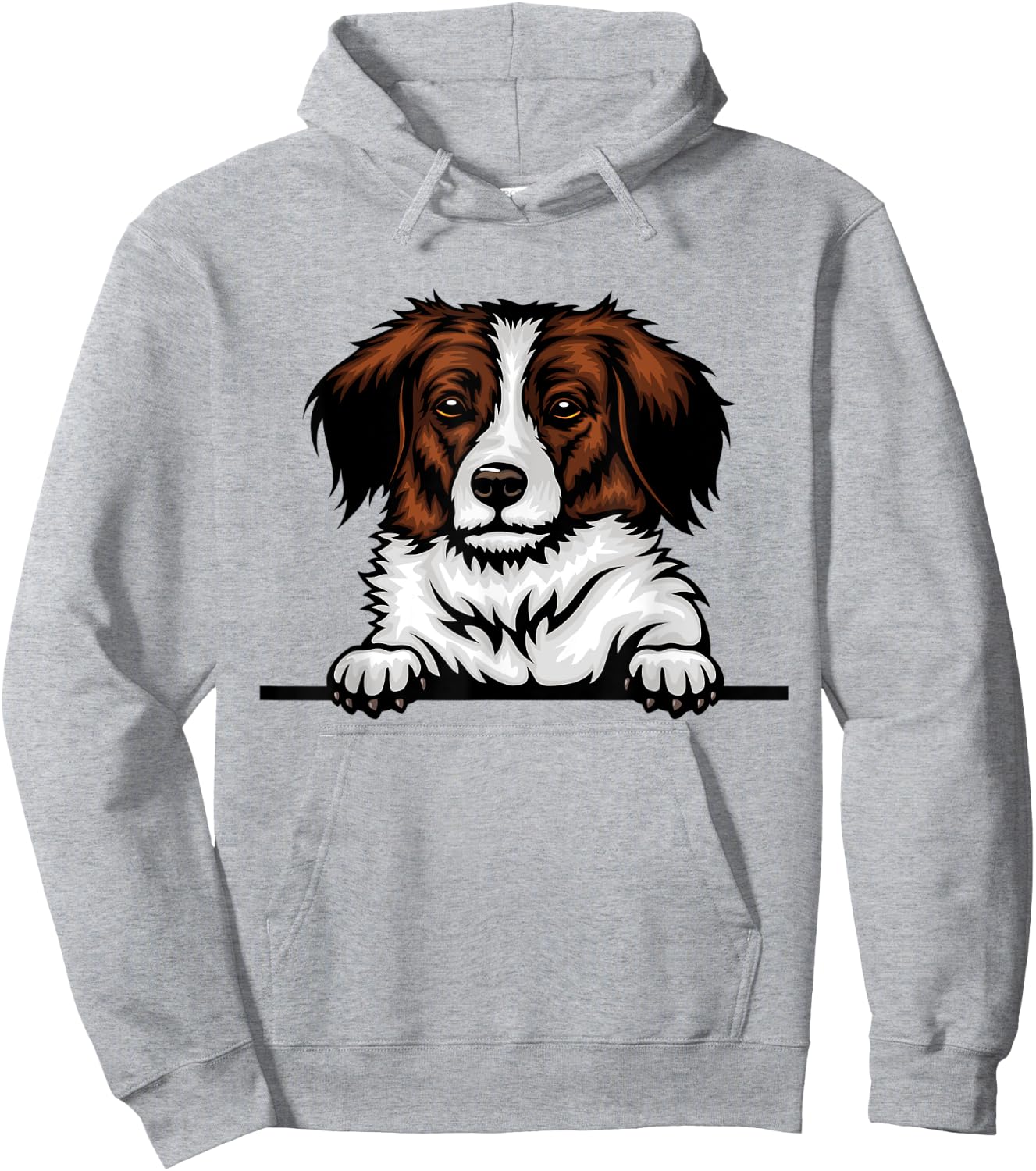 Kooikerhondje Dog Breed Popping Up Fun Kooikerhondje Owner Men Women Kids Hoodie - Hoodie | Ash
