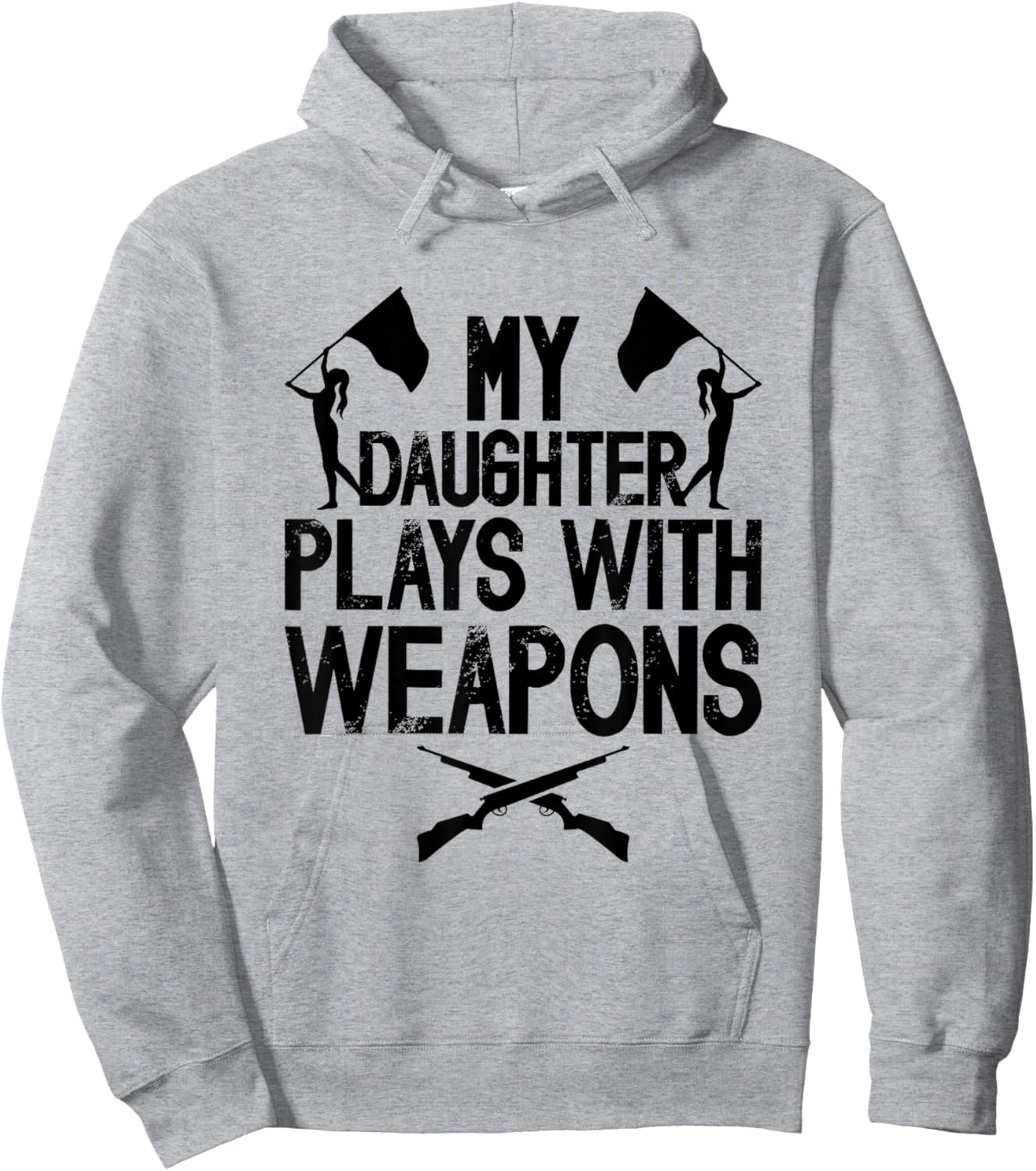 Funny Color Guard Dad Of A Color Guard Member Dad Guard Dad Hoodie - Hoodie | Ash