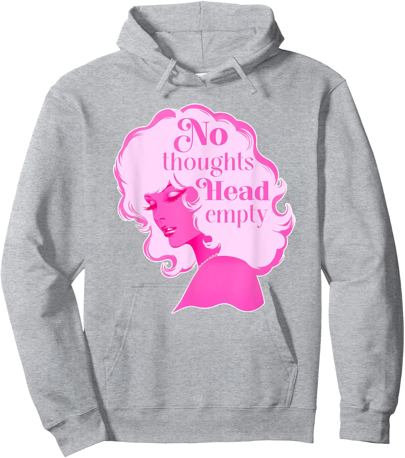 Head Empty | Bimbocore Baddie Y2K Girly Coquette Meme Hoodie - Hoodie | Ash