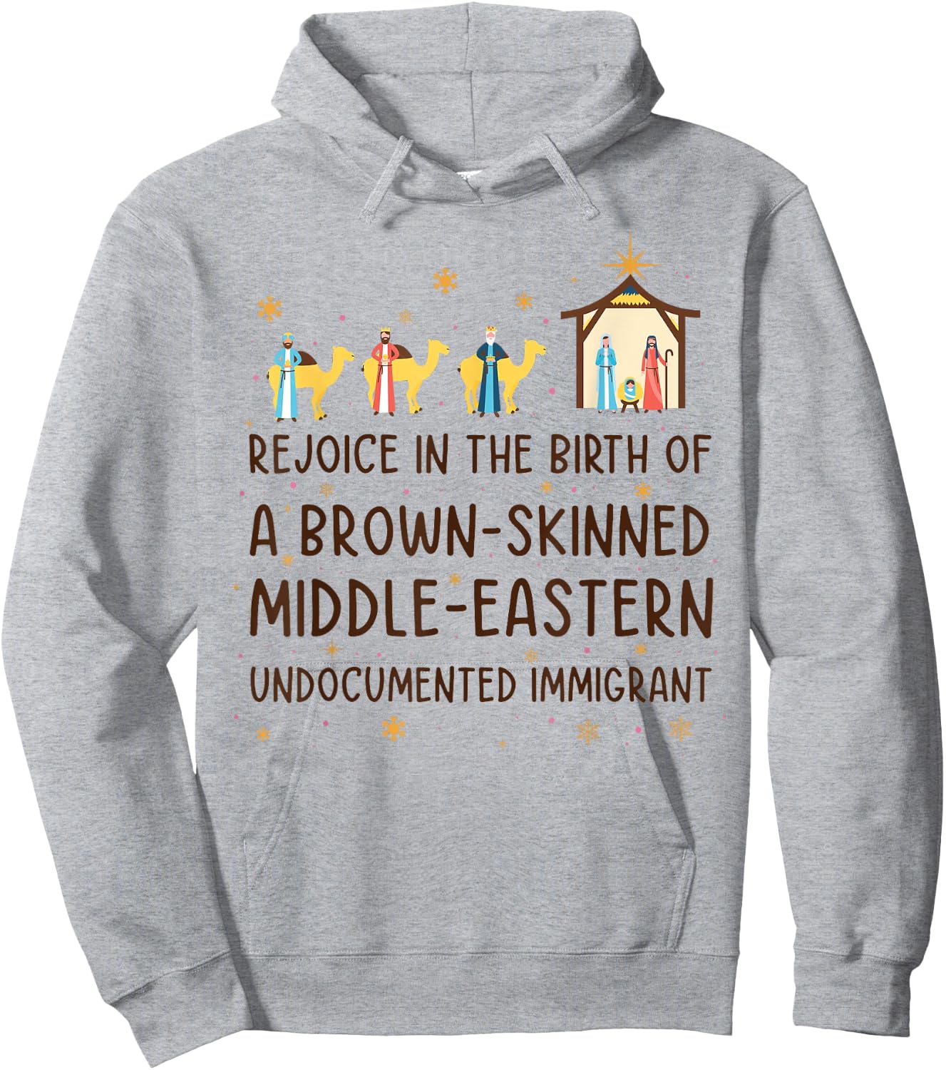 Rejoice In The Birth Of A Brown-skinned Middle-eastern Hoodie - Hoodie | Ash