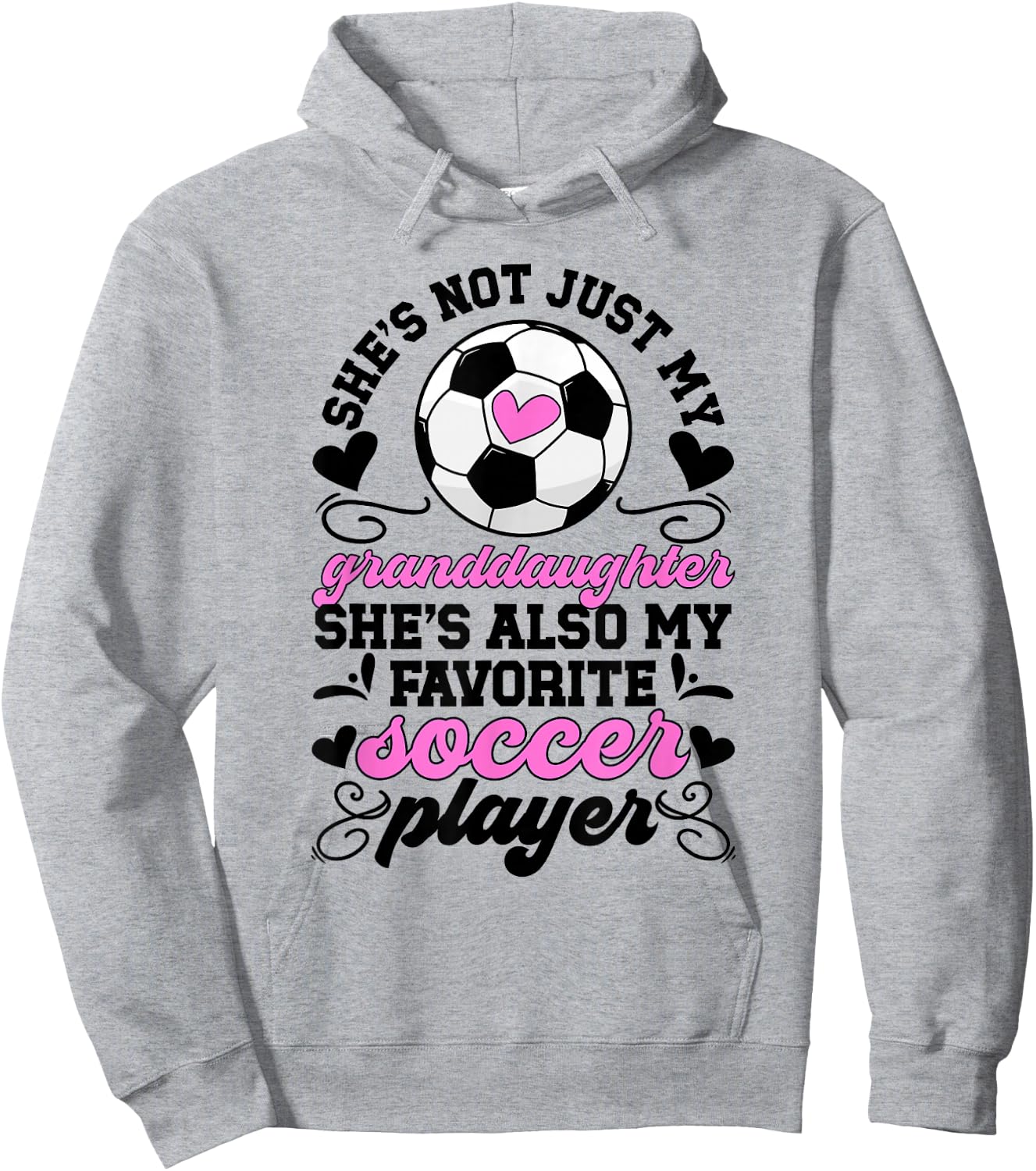 She's My Favorite Soccer Player Grandma Soccer Grandma Hoodie - Hoodie | Ash