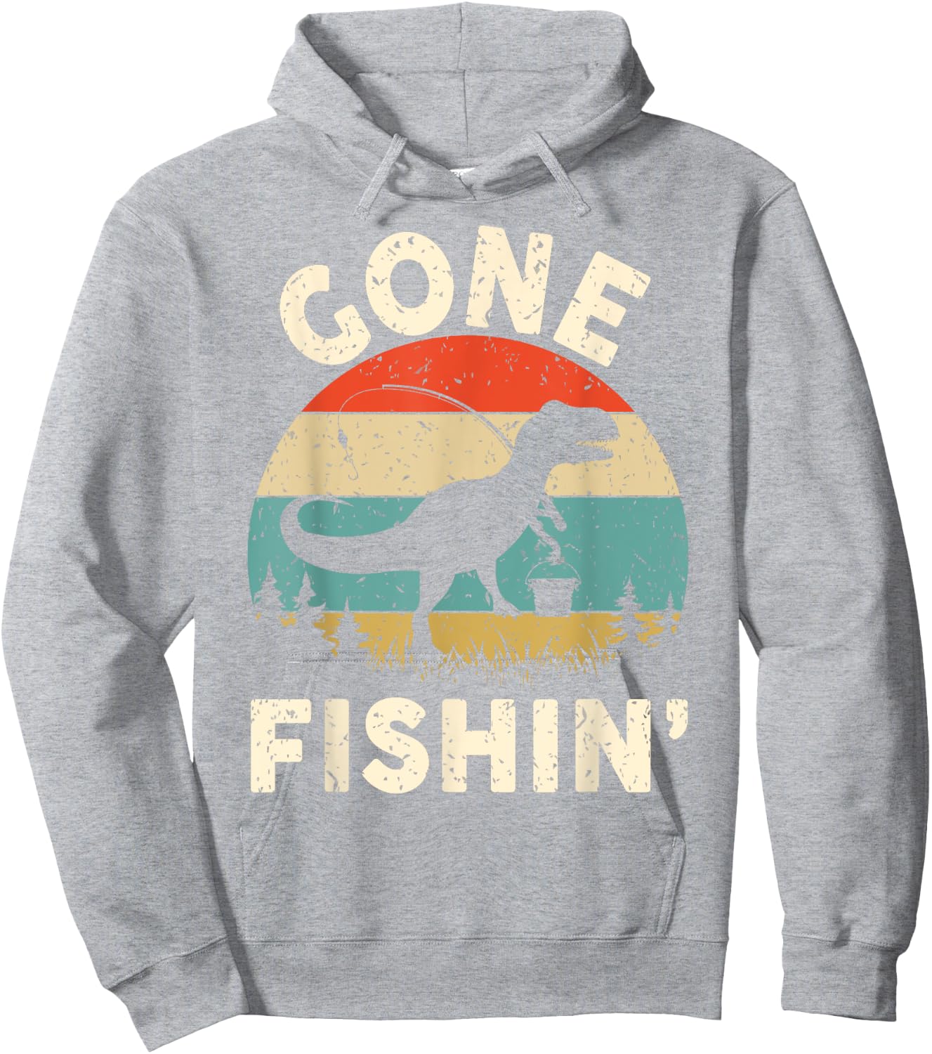 Funny Gone Fishing-Shirt Men Women Youth Boys Kids Toddler Hoodie - Hoodie | Ash