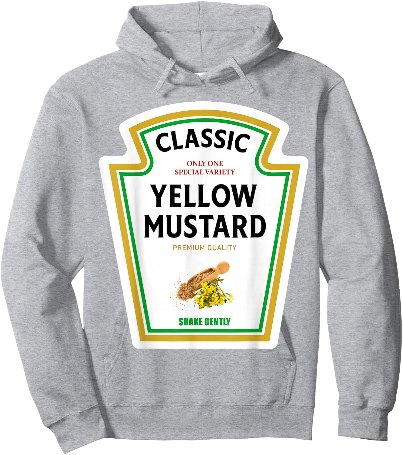 Mustard Halloween 2024 Costume Matching Ketchup Condiments Hoodie - Hoodie | Ash