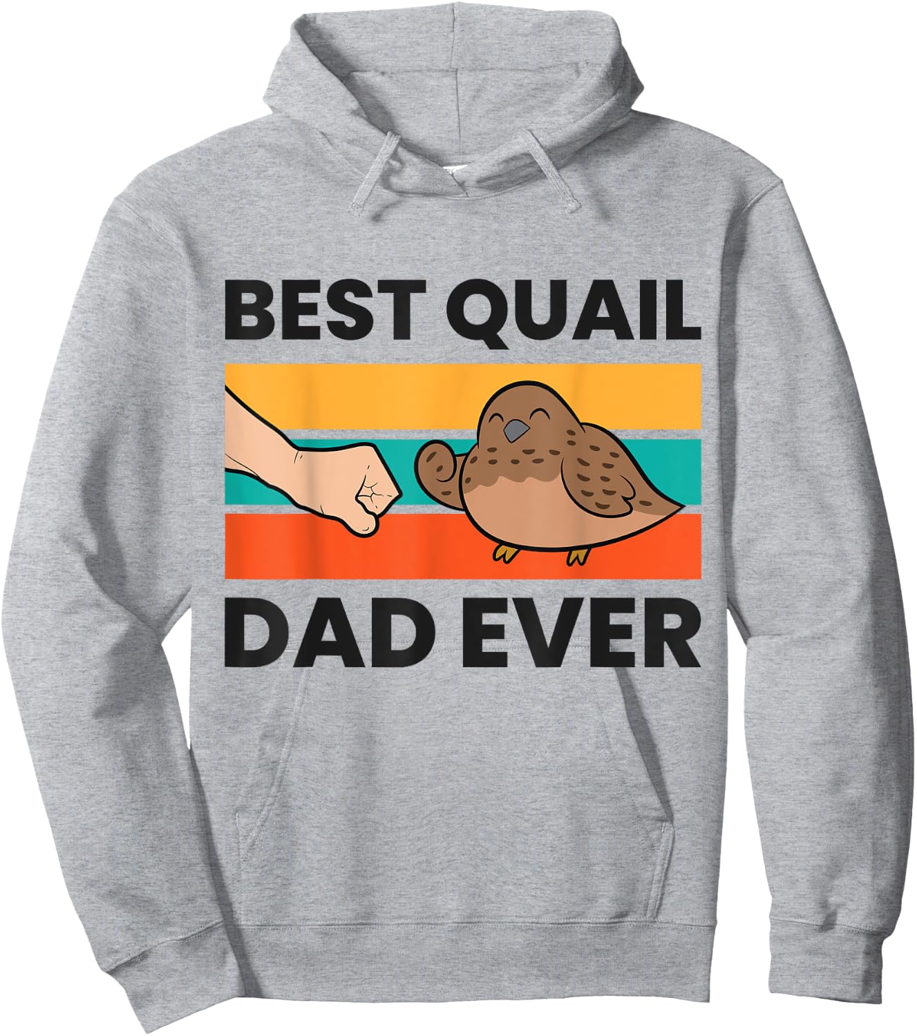 Best Quail Dad Ever Funny Quail Bird Hoodie - Hoodie | Ash