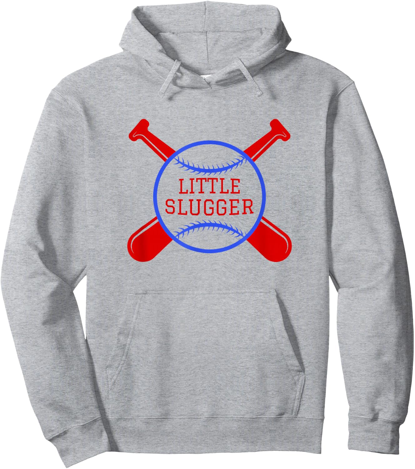 Little Slugger Baseball Lover Gift Fans and Players Hoodie - Hoodie | Ash