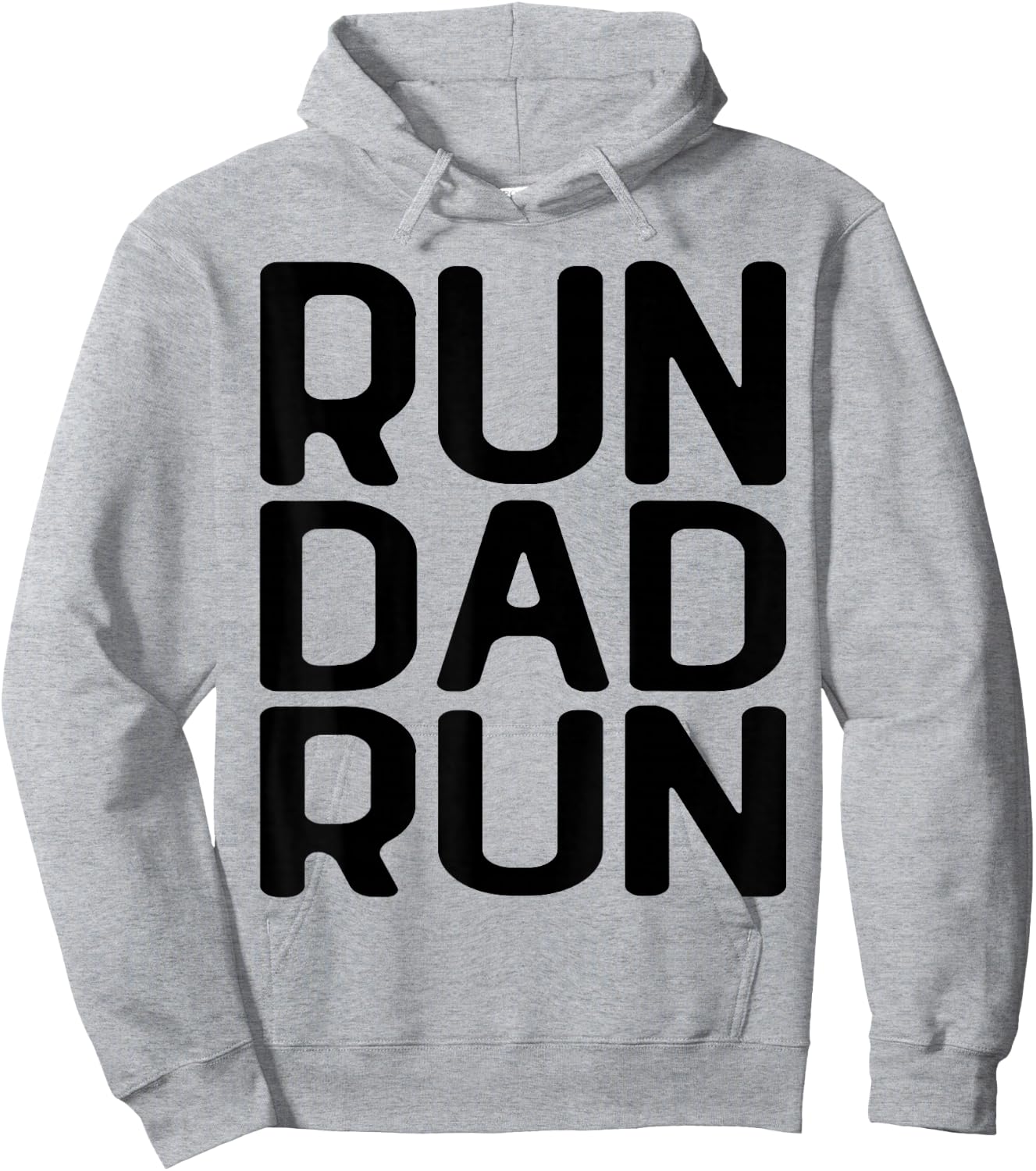 Run Dad Run Marathon Running Spectator Hoodie - Hoodie | Ash