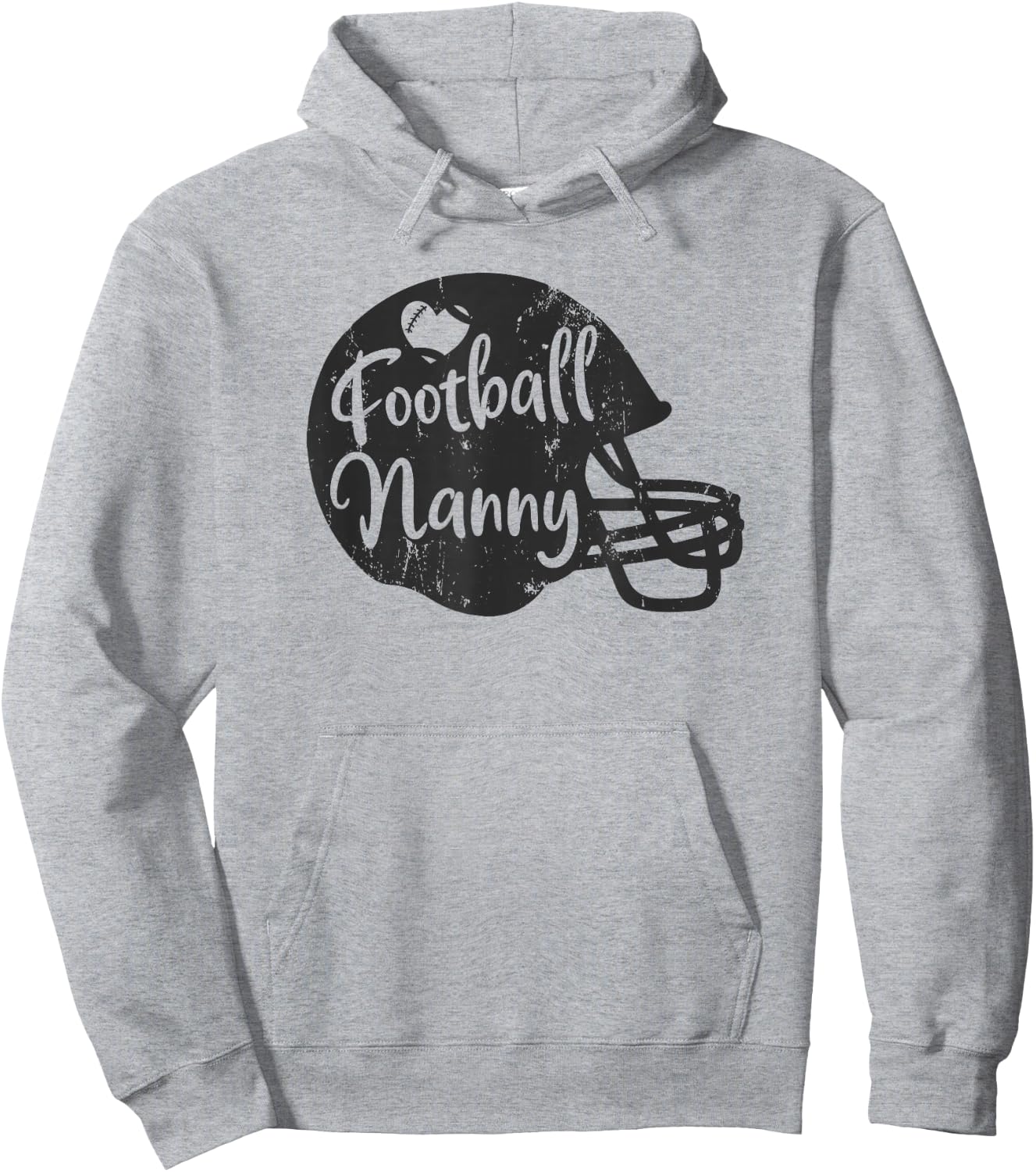 Football Nanny Fun Supportive American Football Nanny Hoodie - Hoodie | Ash