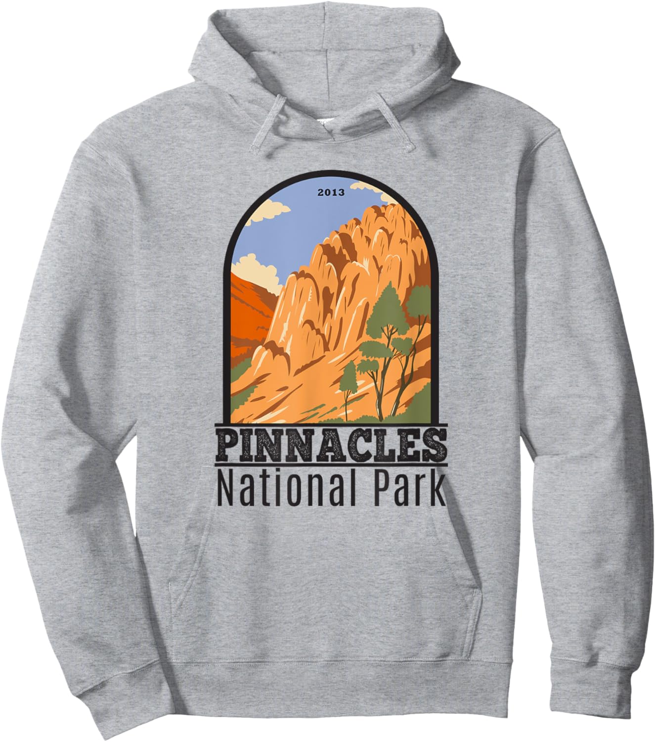 Pinnacles National Park Vintage Hoodie - Hoodie | Ash
