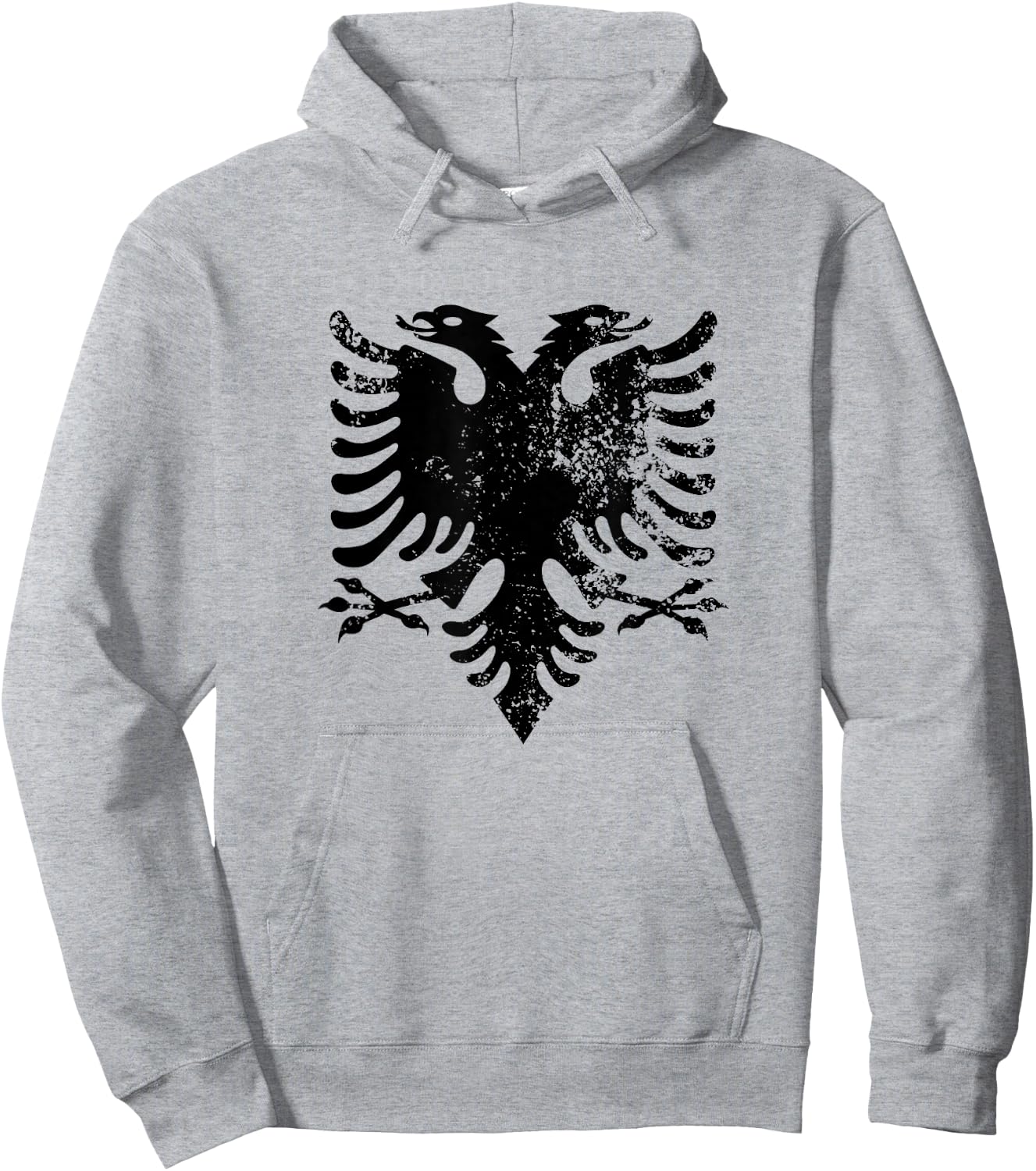 Albania Flag Patriotic Albanian Eagle Hoodie - Hoodie | Ash