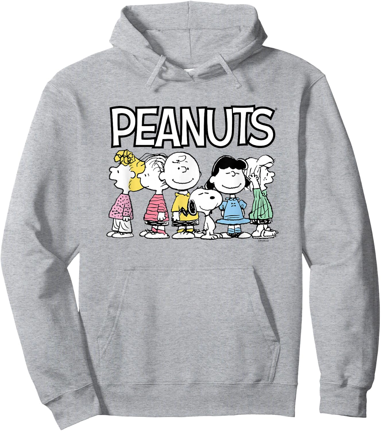 Peanuts - Snoopy Charlie Lucy Linus Sally Peppermint Patty Hoodie - Hoodie | Ash